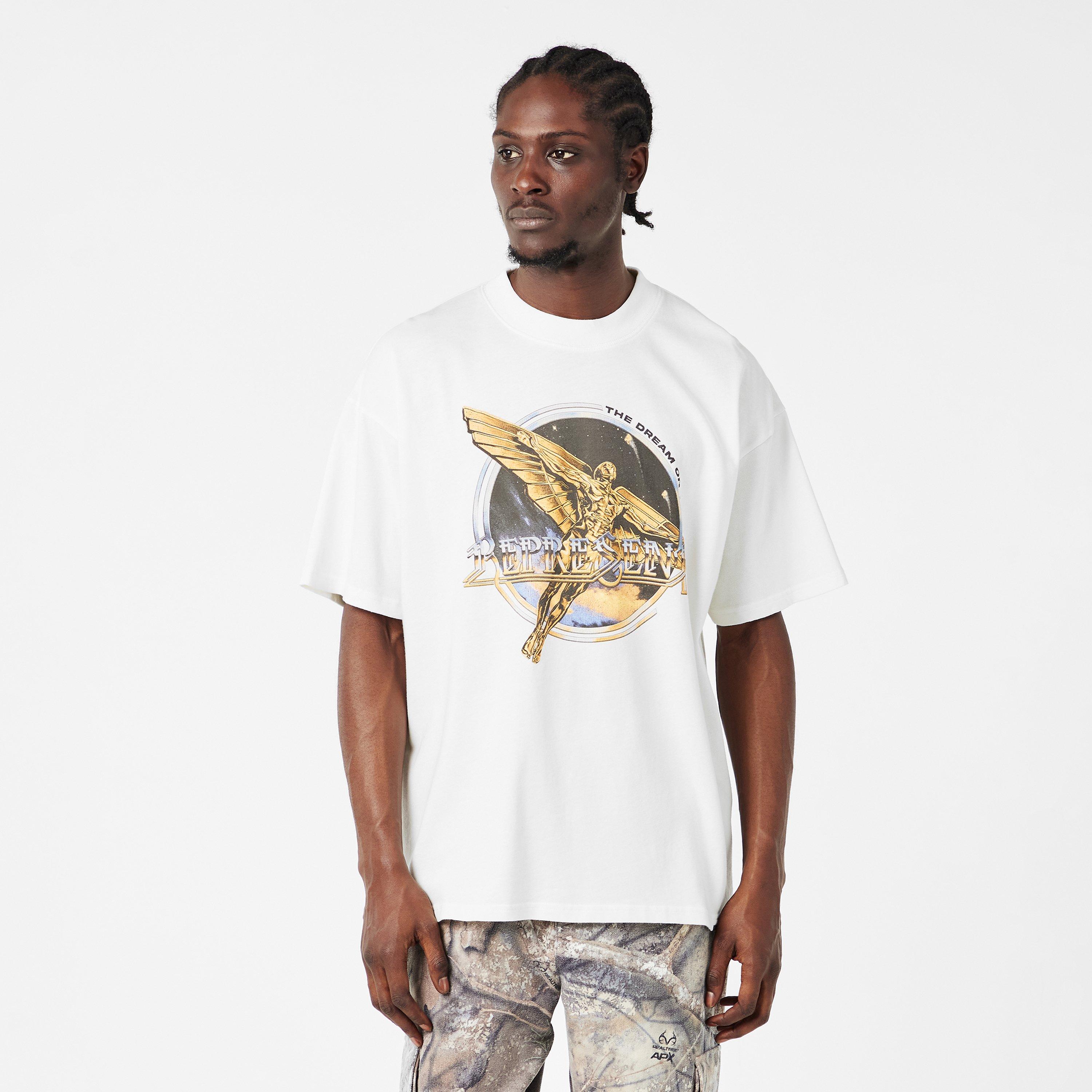 Flat White - Represent - Rep Golden Tour Tee Sn61 - 3