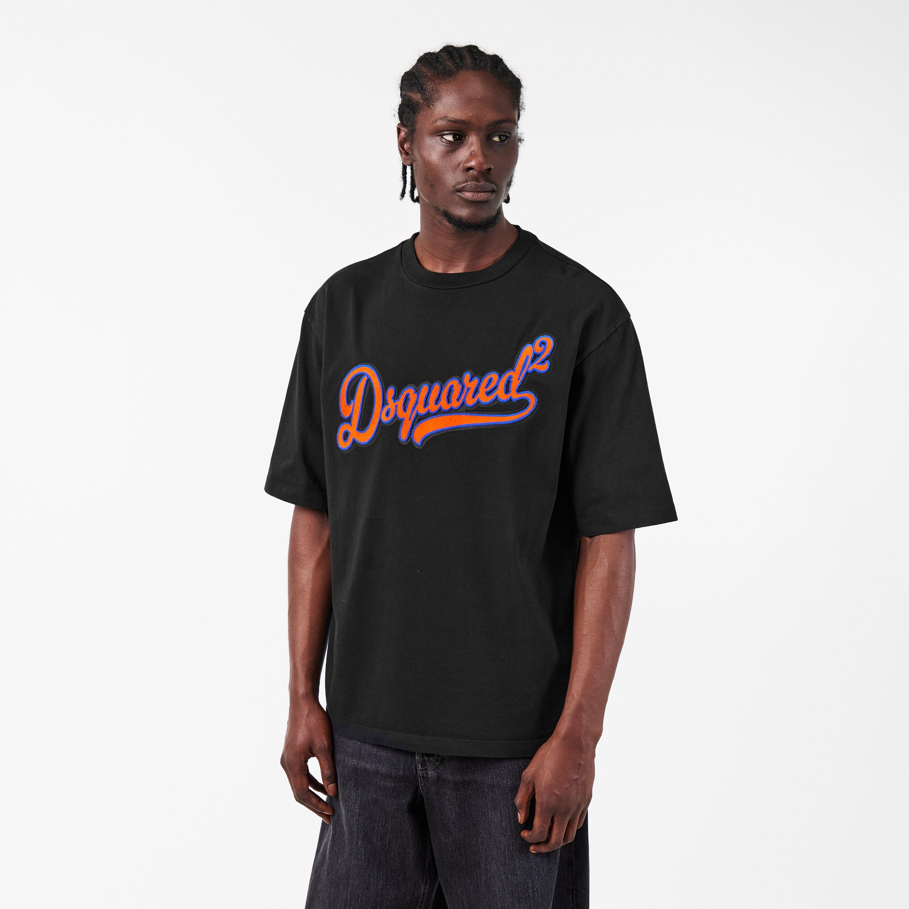 Black - DSquared2 - Men's Oversized T-Shirt, Design - 3