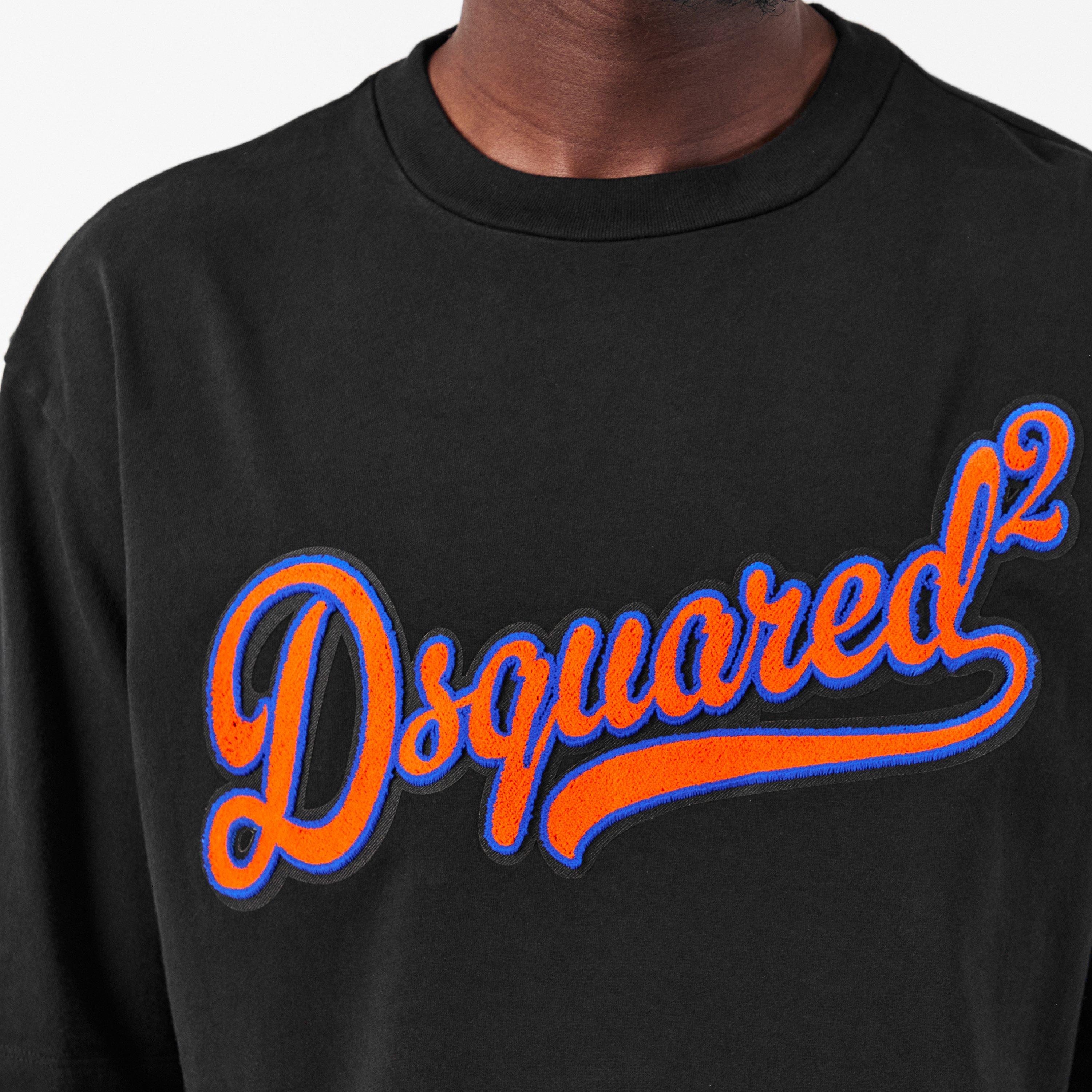 Black - DSquared2 - Men's Oversized T-Shirt, Design - 5