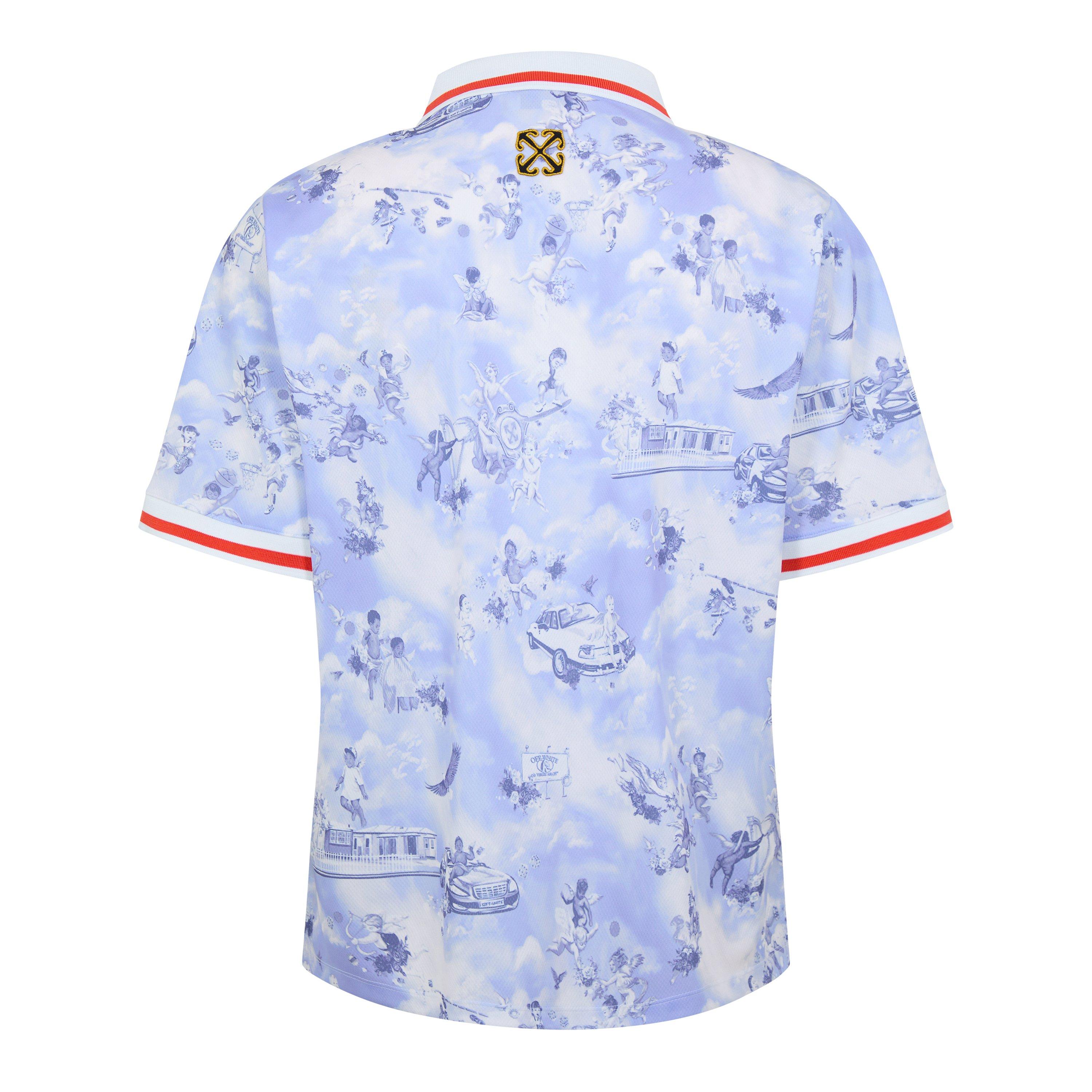 Pink - Off White - Men's Football Shirt with Logo - 2