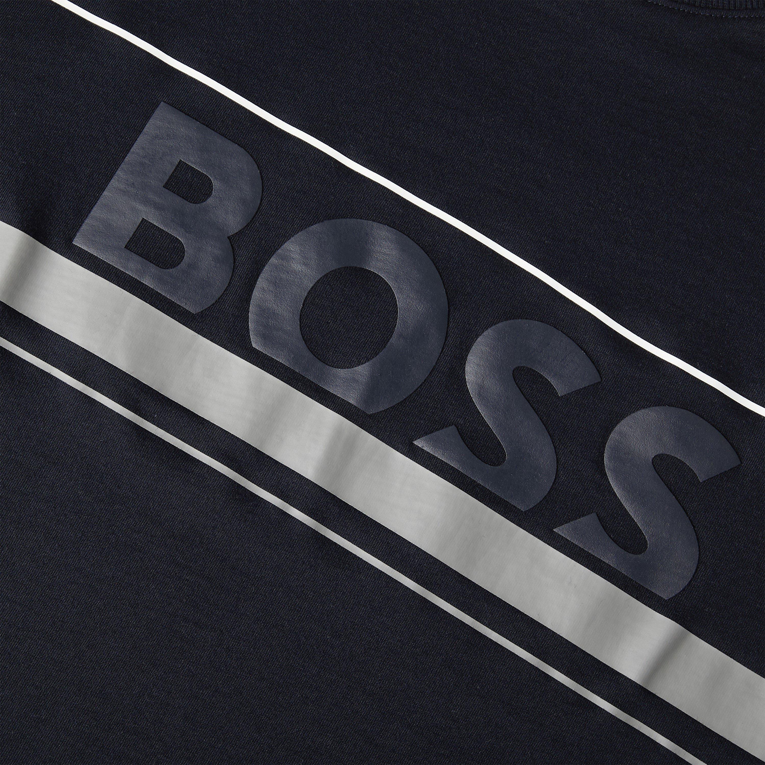 Blu scuro - Boss - Men's HBG Zone Signature Logo T-Shirt - 3