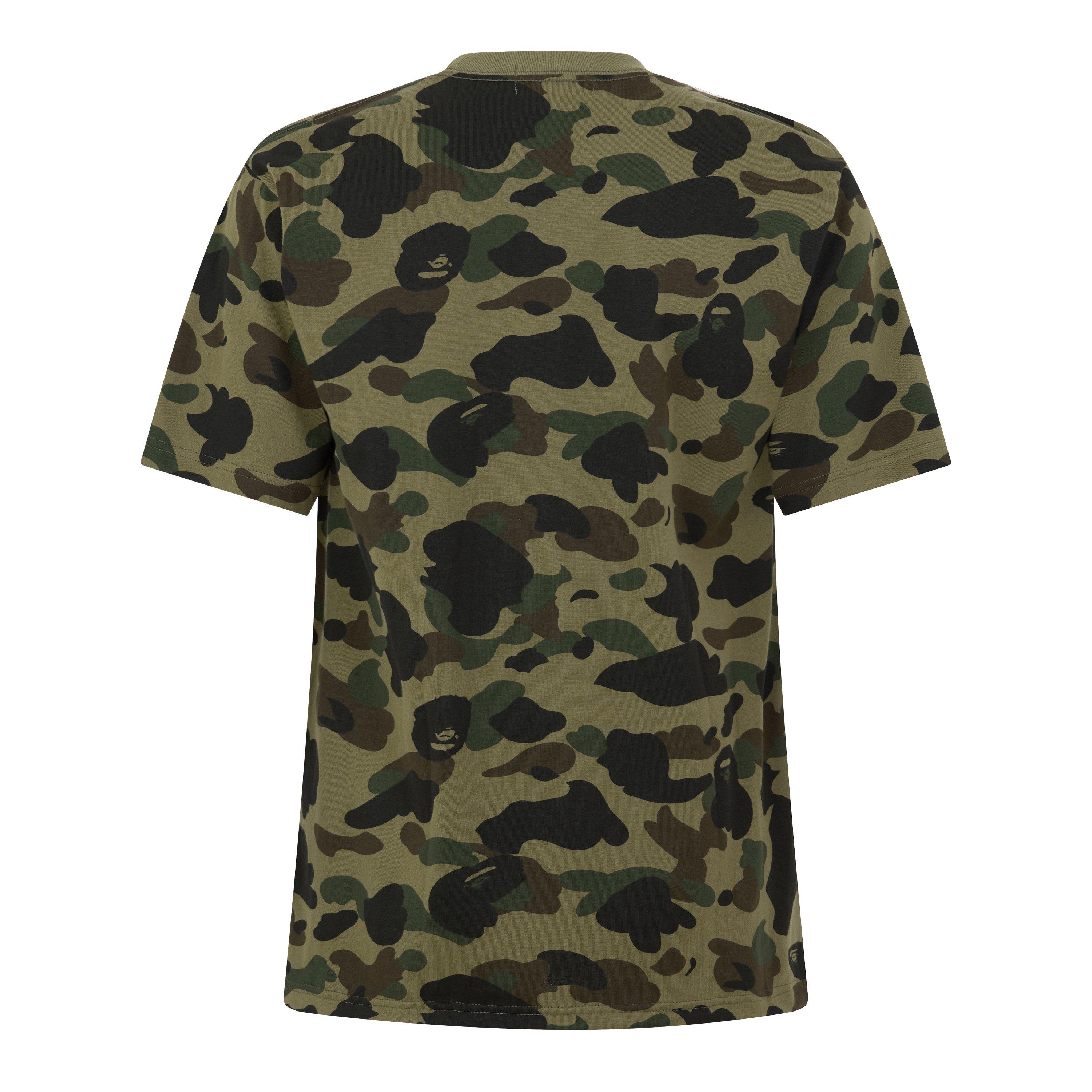Green - A Bathing Ape - Bape Camo College T Sn72 - 2