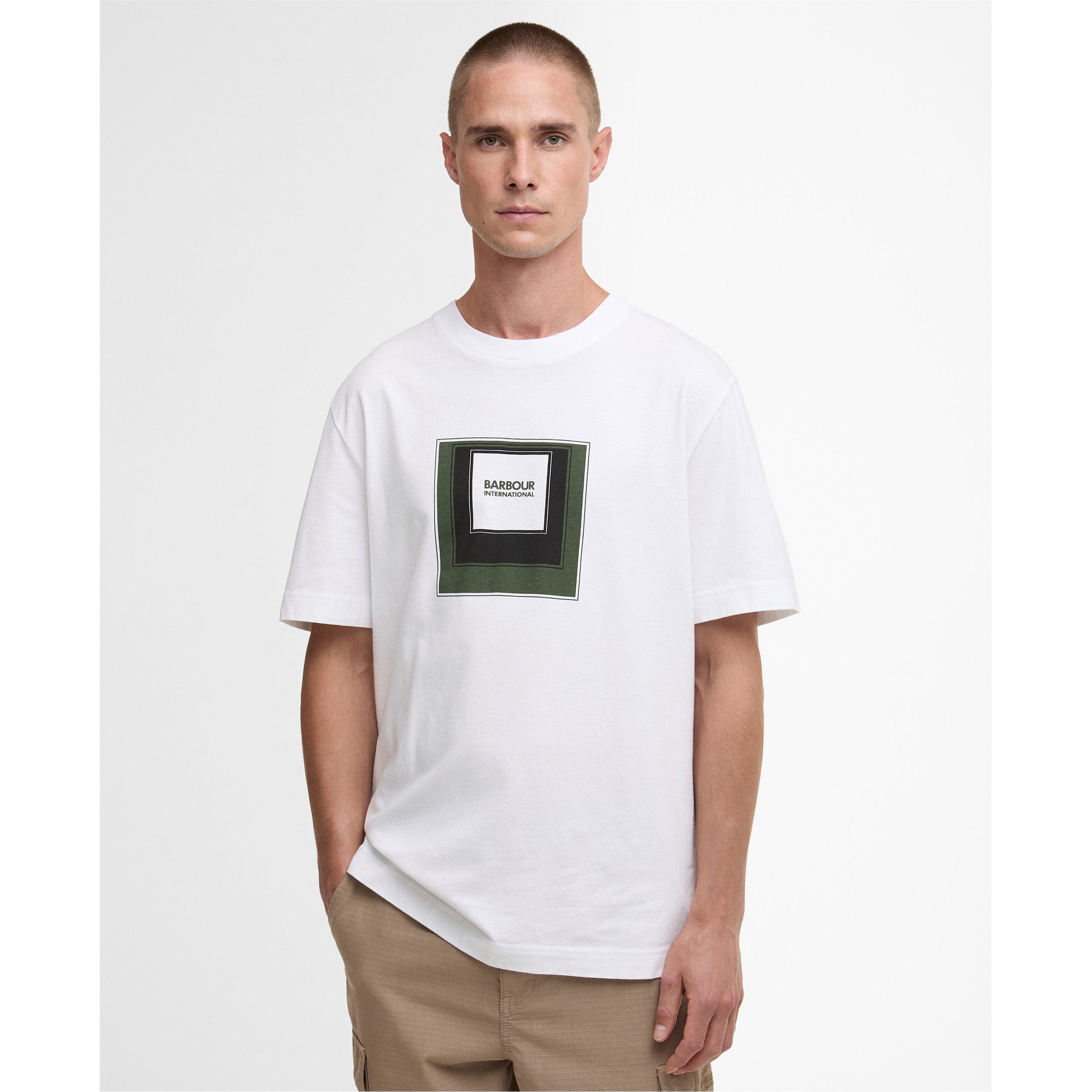 White - Barbour International - Mens Captive Graphic T-Shirt - 2