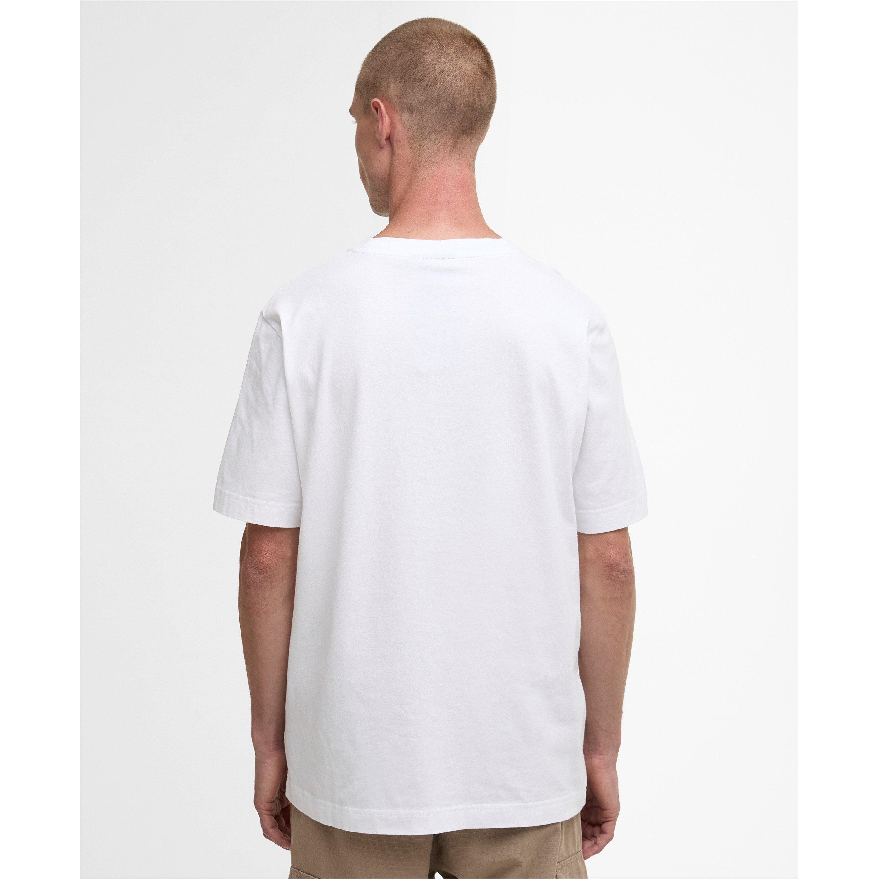 White - Barbour International - Mens Captive Graphic T-Shirt - 3