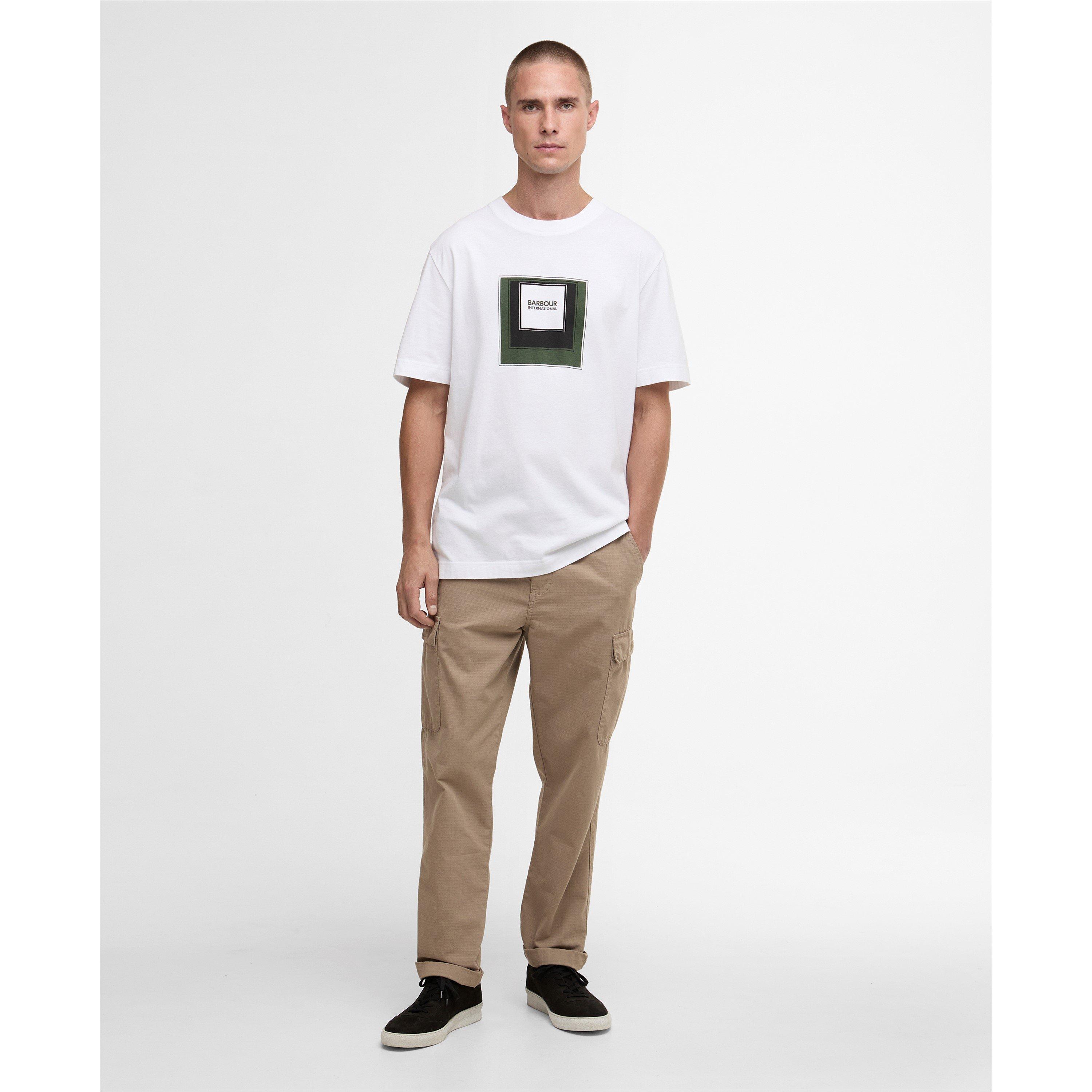 White - Barbour International - Mens Captive Graphic T-Shirt - 5