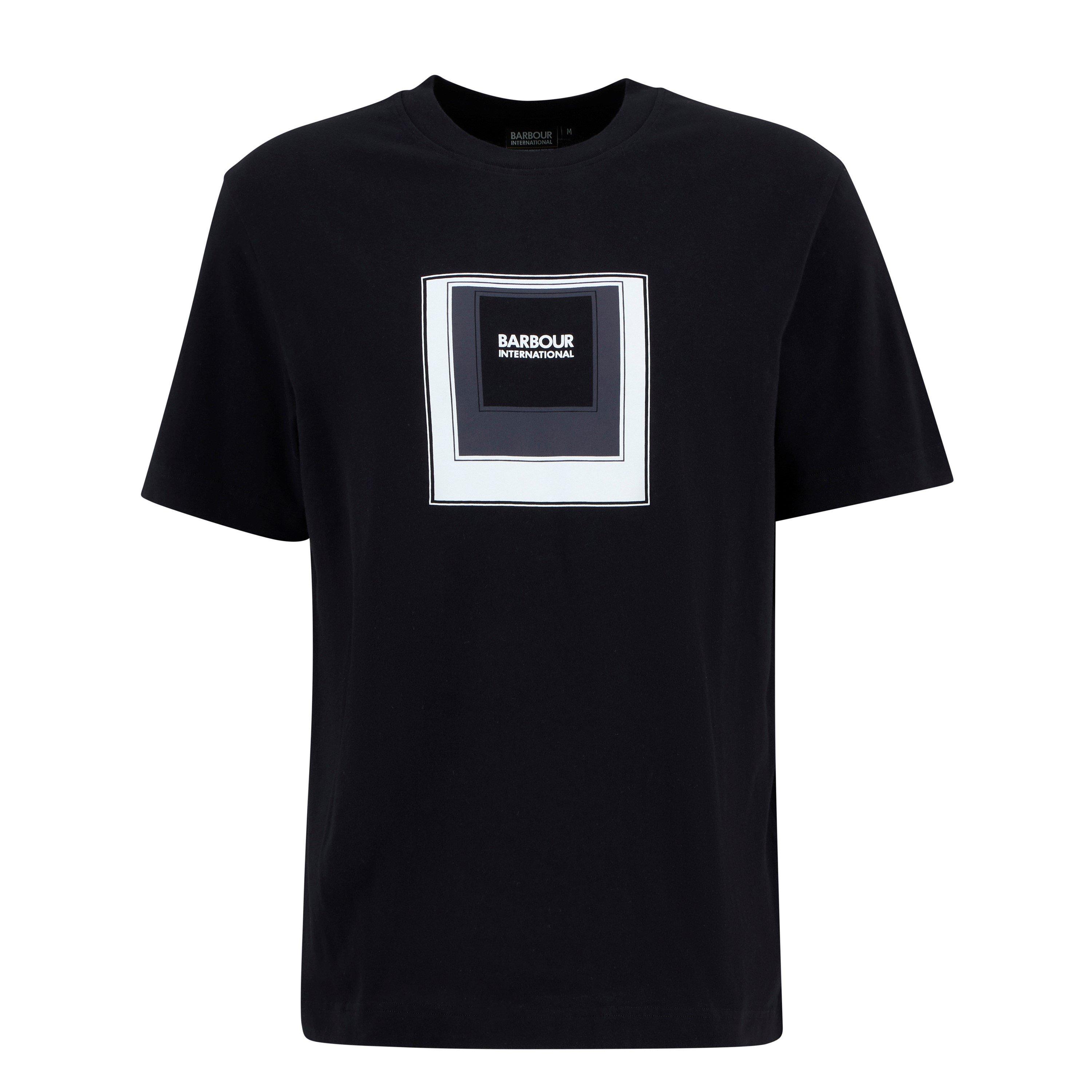 Black BK11 - Barbour International - Mens Captive Graphic T-Shirt - 1