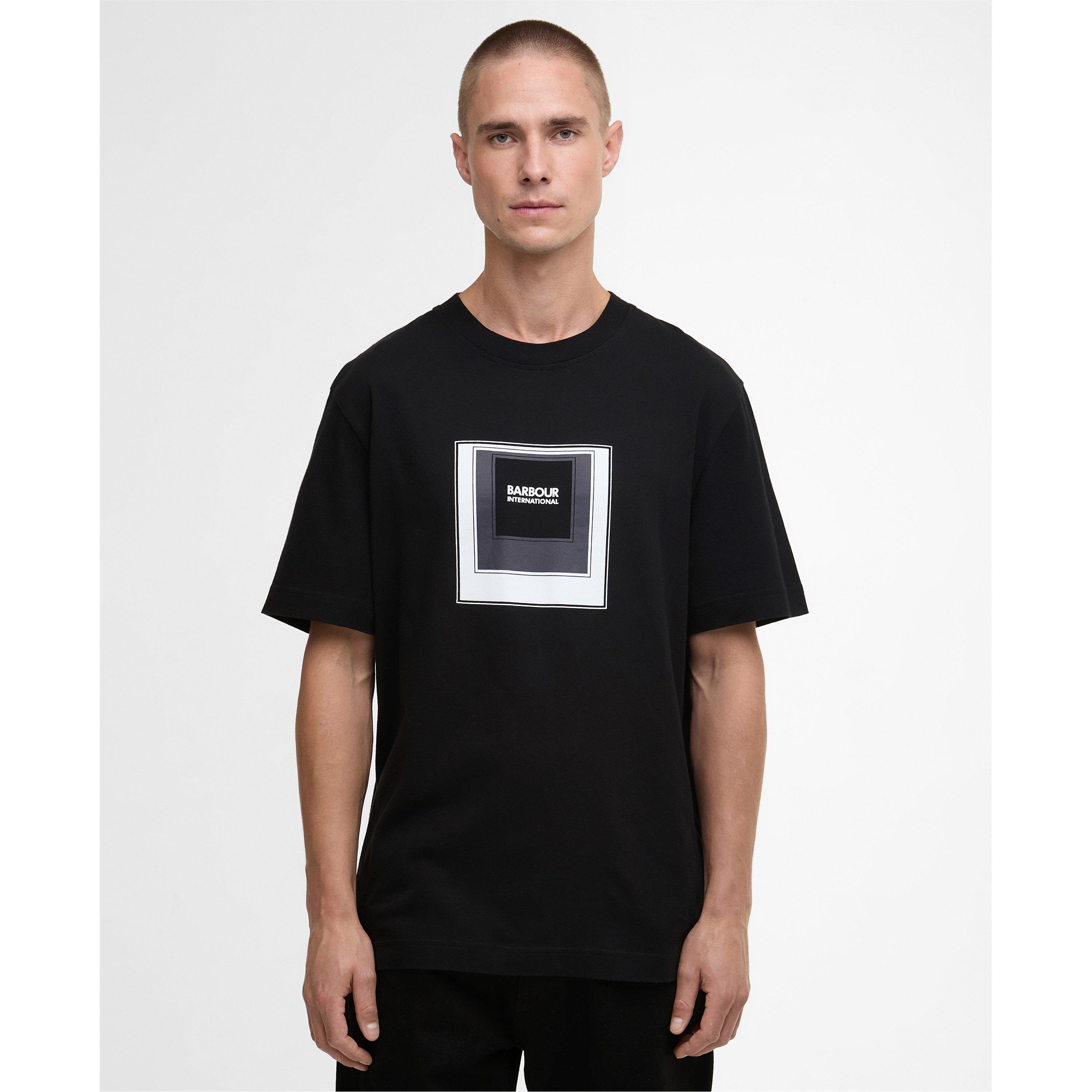 Black BK11 - Barbour International - Mens Captive Graphic T-Shirt - 2