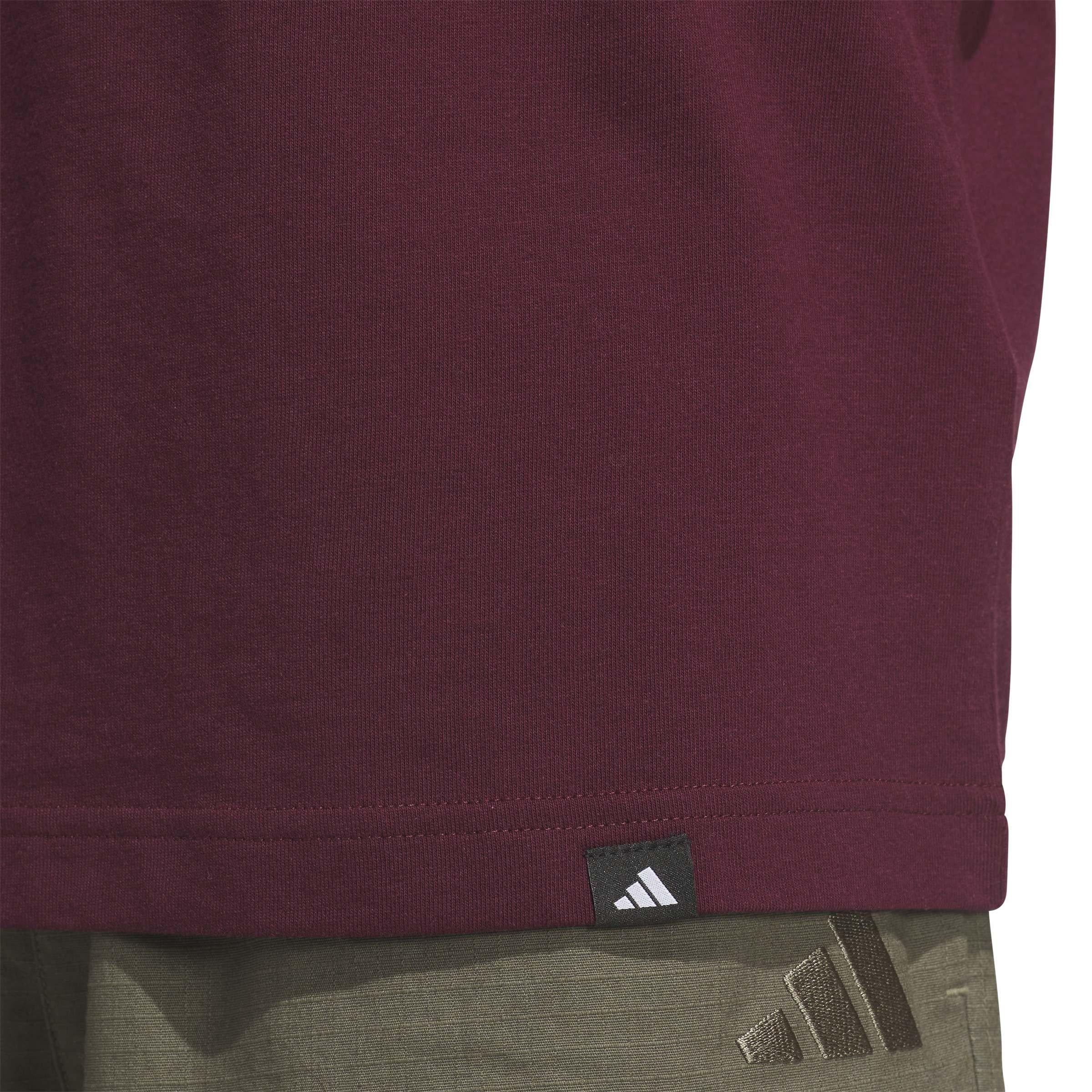 Maroon - adidas - Men's T-Shirt - 5