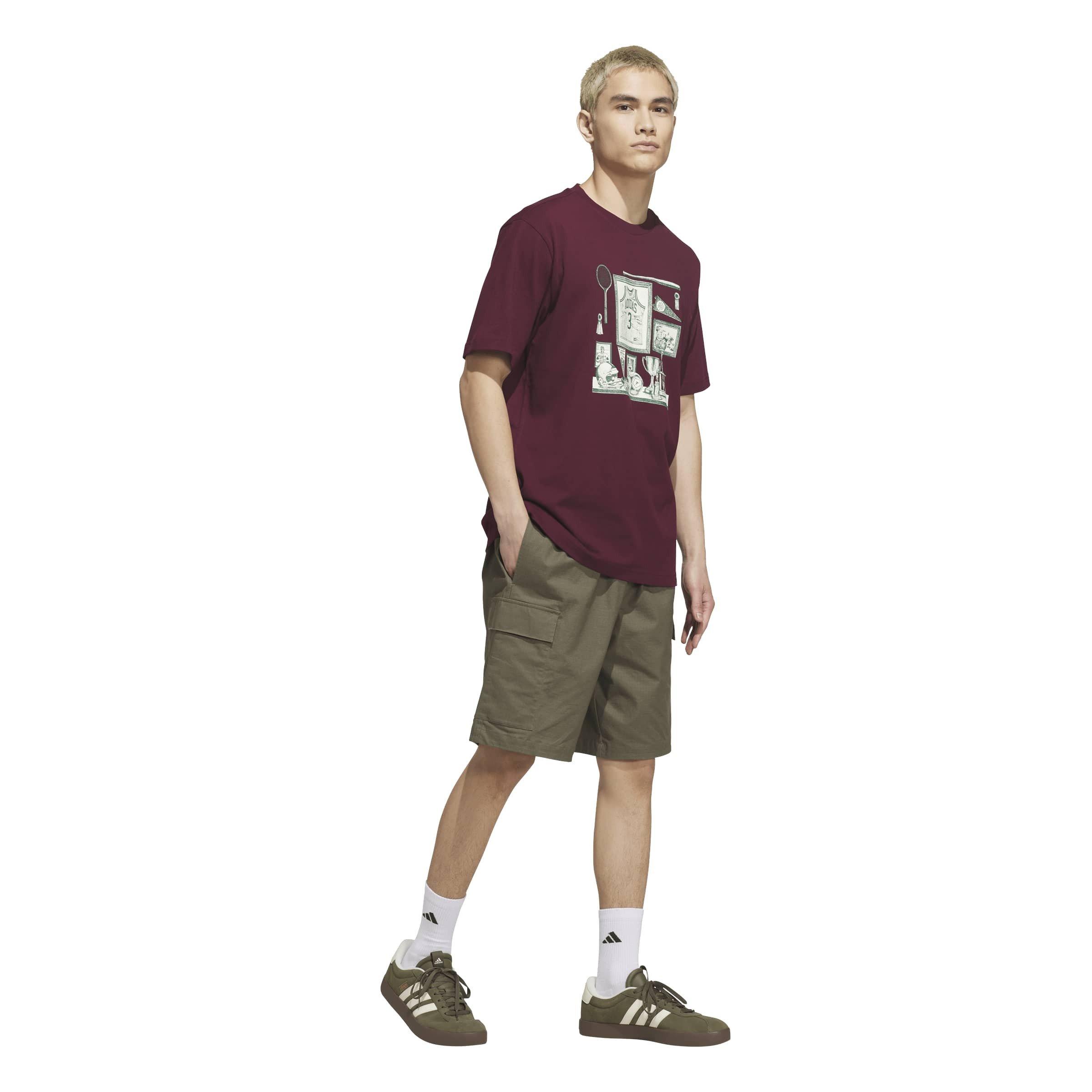 Maroon - adidas - Men's T-Shirt - 6