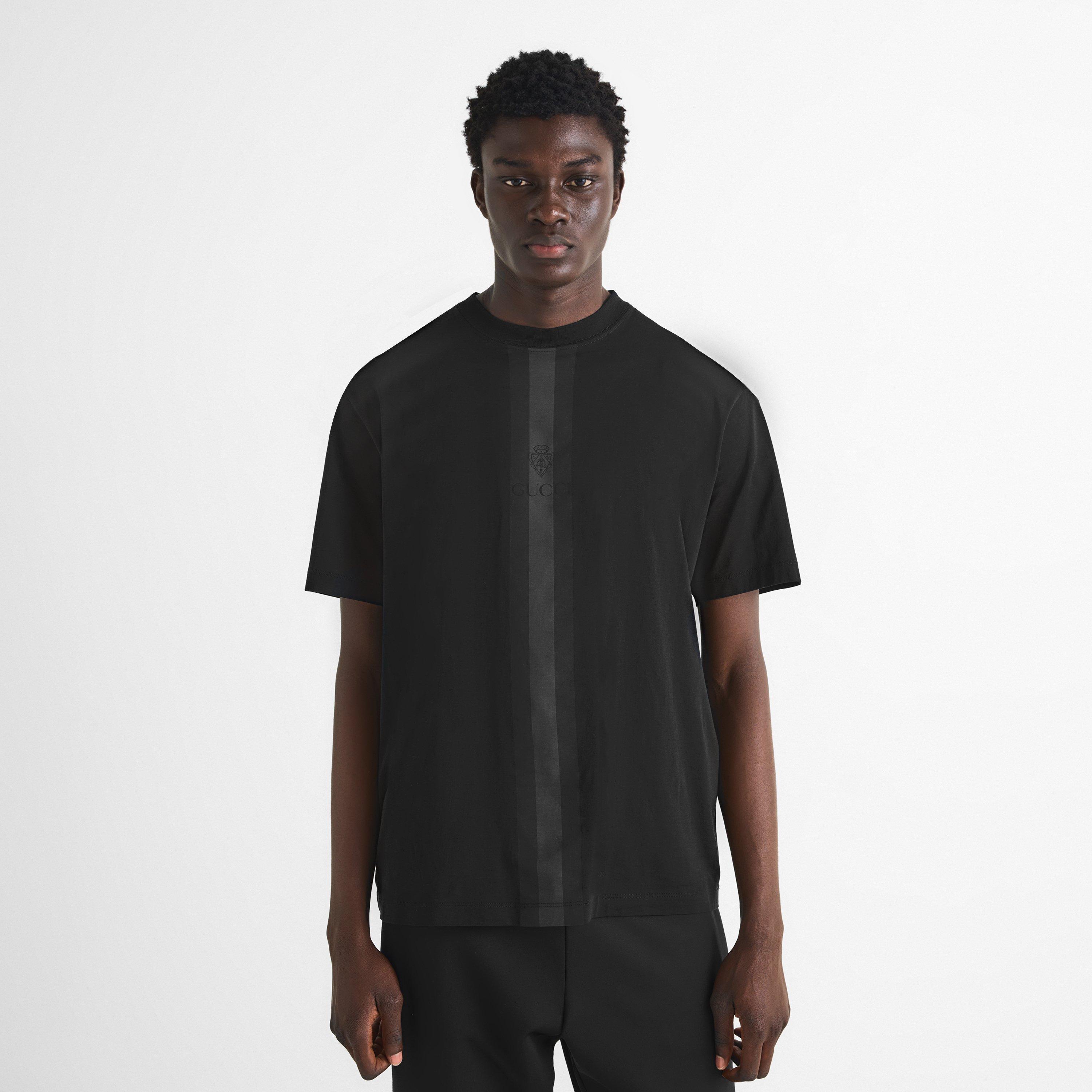 Black/Mc - Gucci - Men's Logo Short-Sleeve Cotton T-Shirt - 3