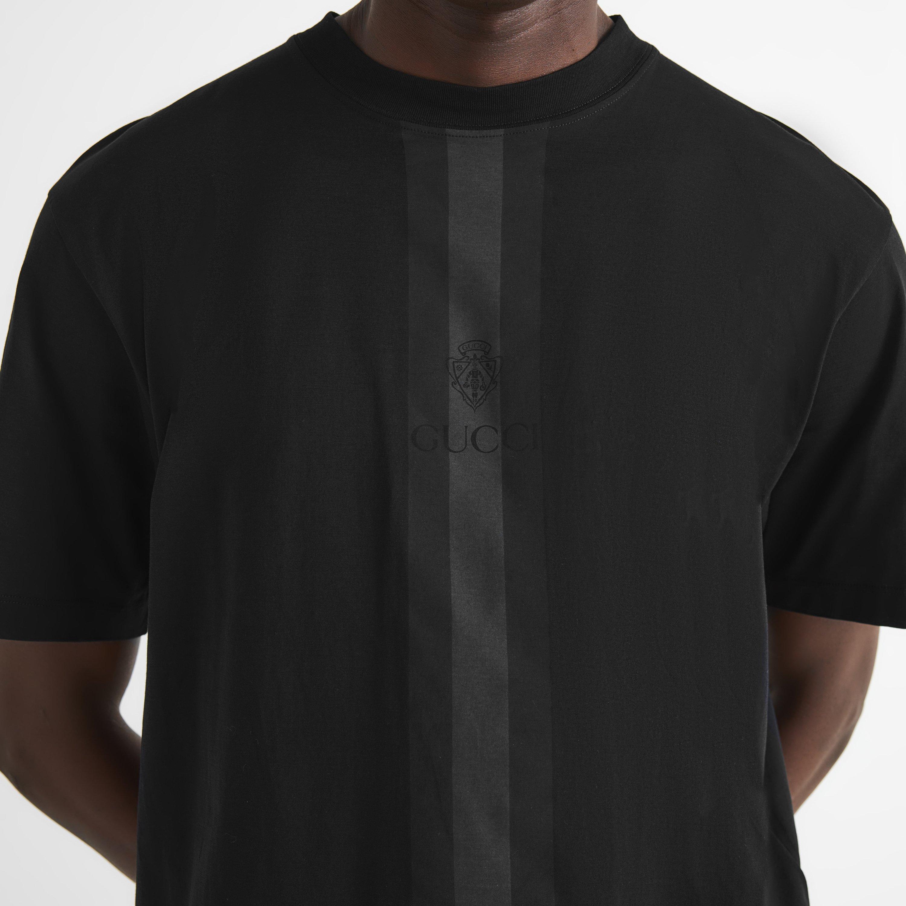 Black/Mc - Gucci - Men's Logo Short-Sleeve Cotton T-Shirt - 5
