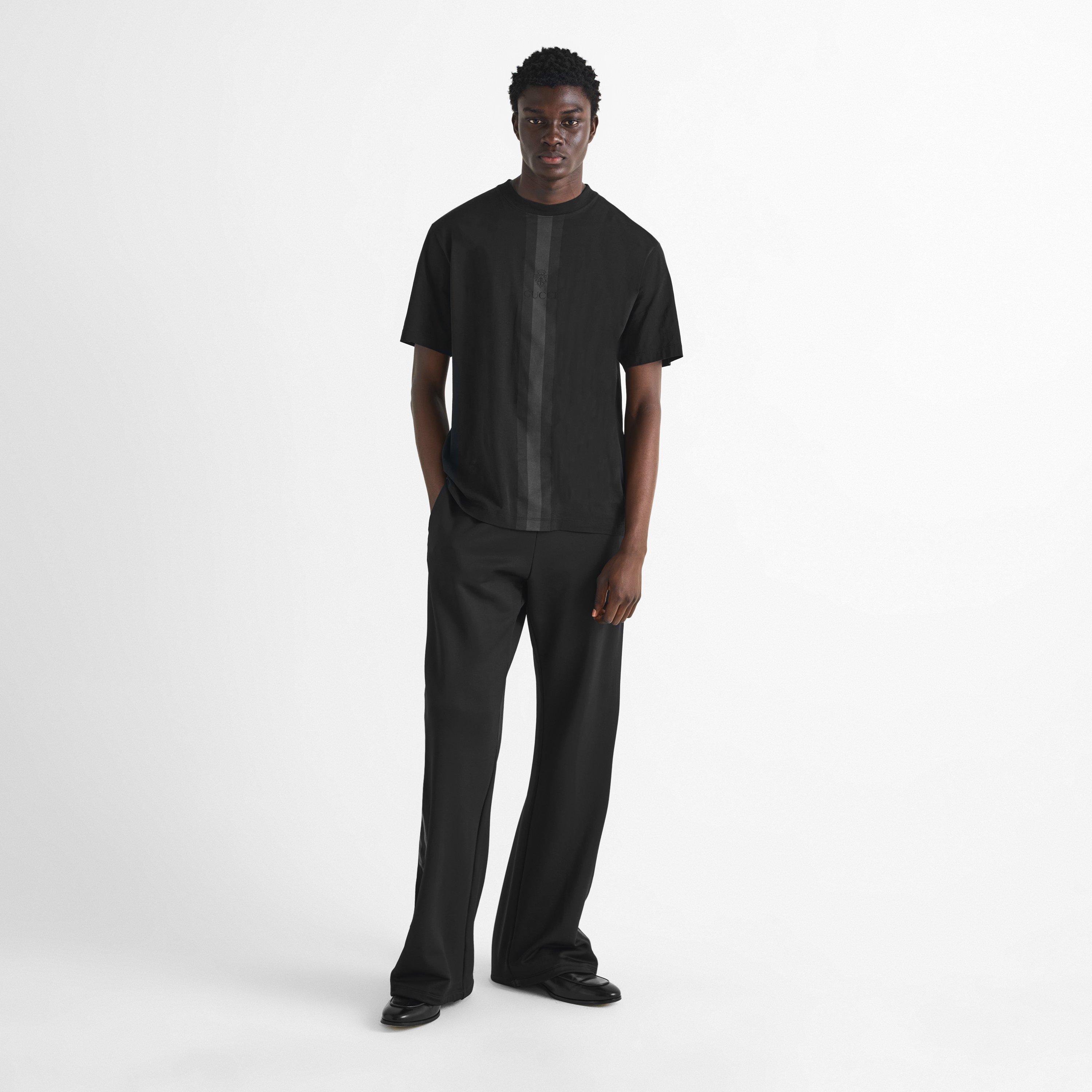 Black/Mc - Gucci - Men's Logo Short-Sleeve Cotton T-Shirt - 6