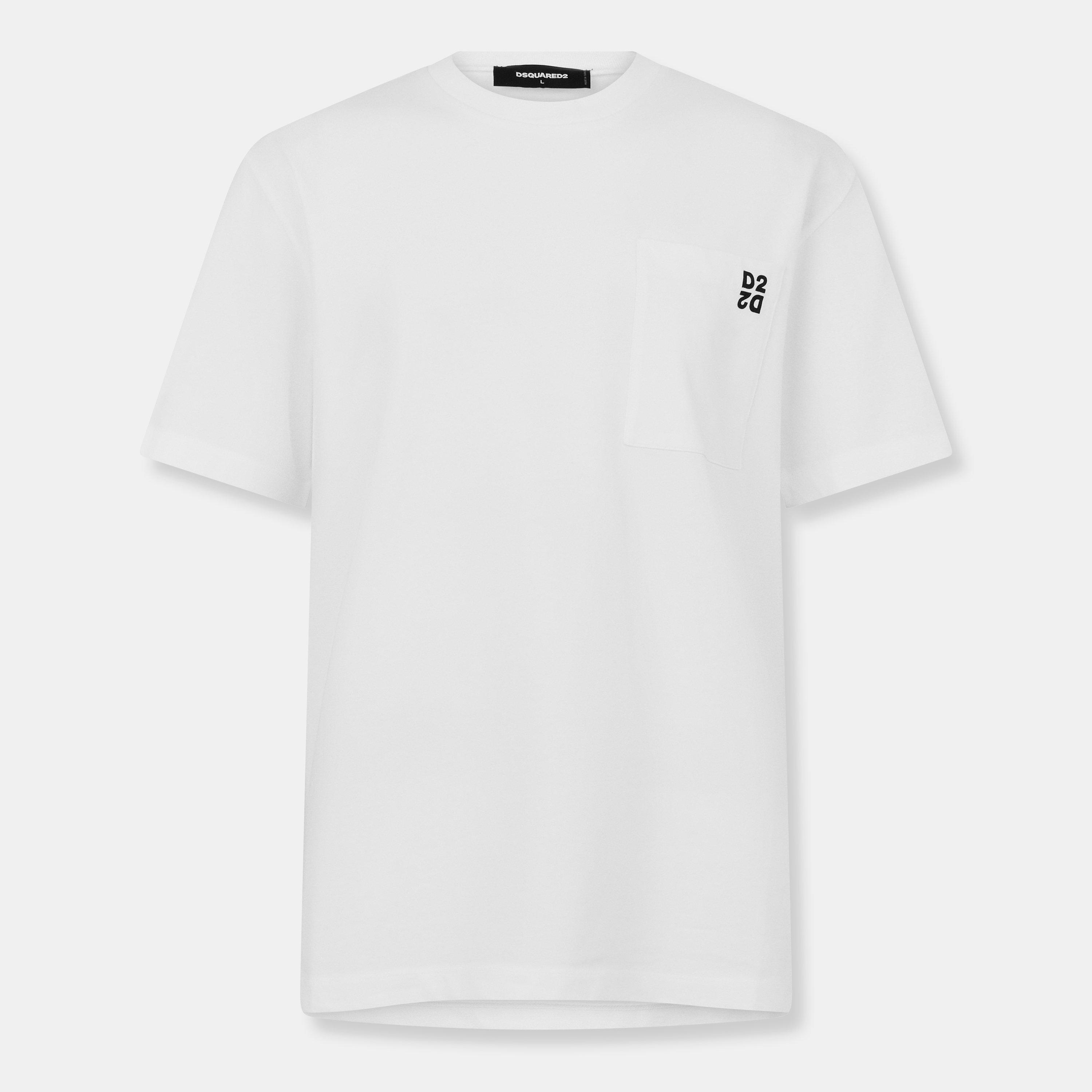 White/White - DSquared2 - Men's Regular Fit T-Shirt - 2