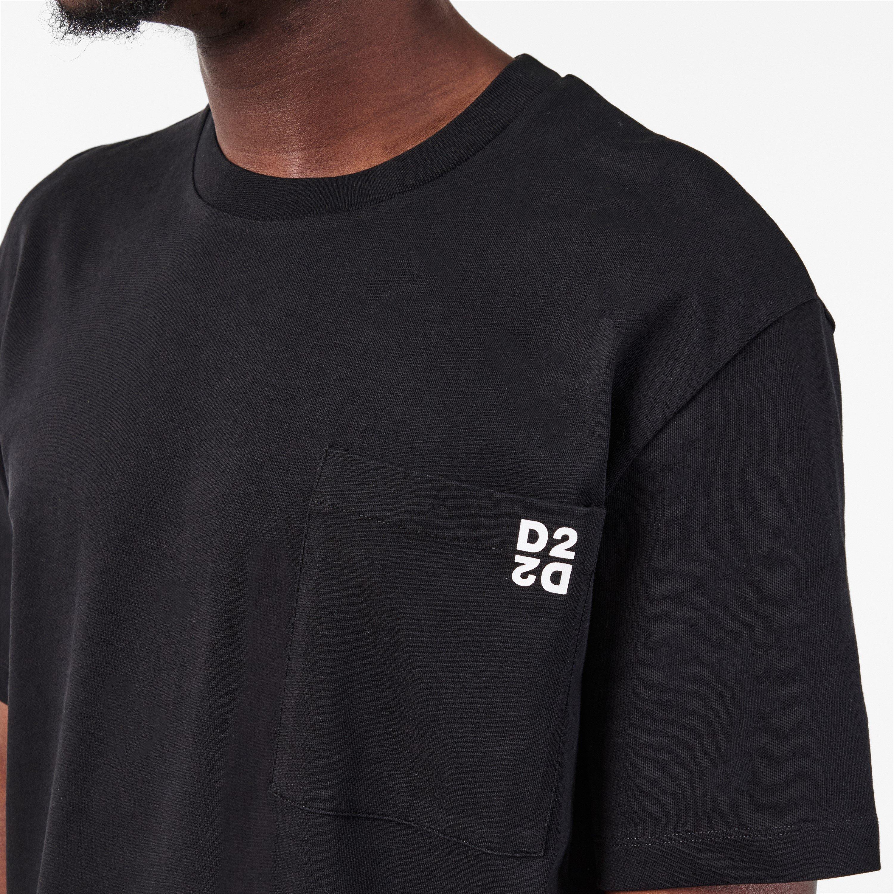 Black/Black - DSquared2 - Men's Soft Breathable T-Shirt - 5