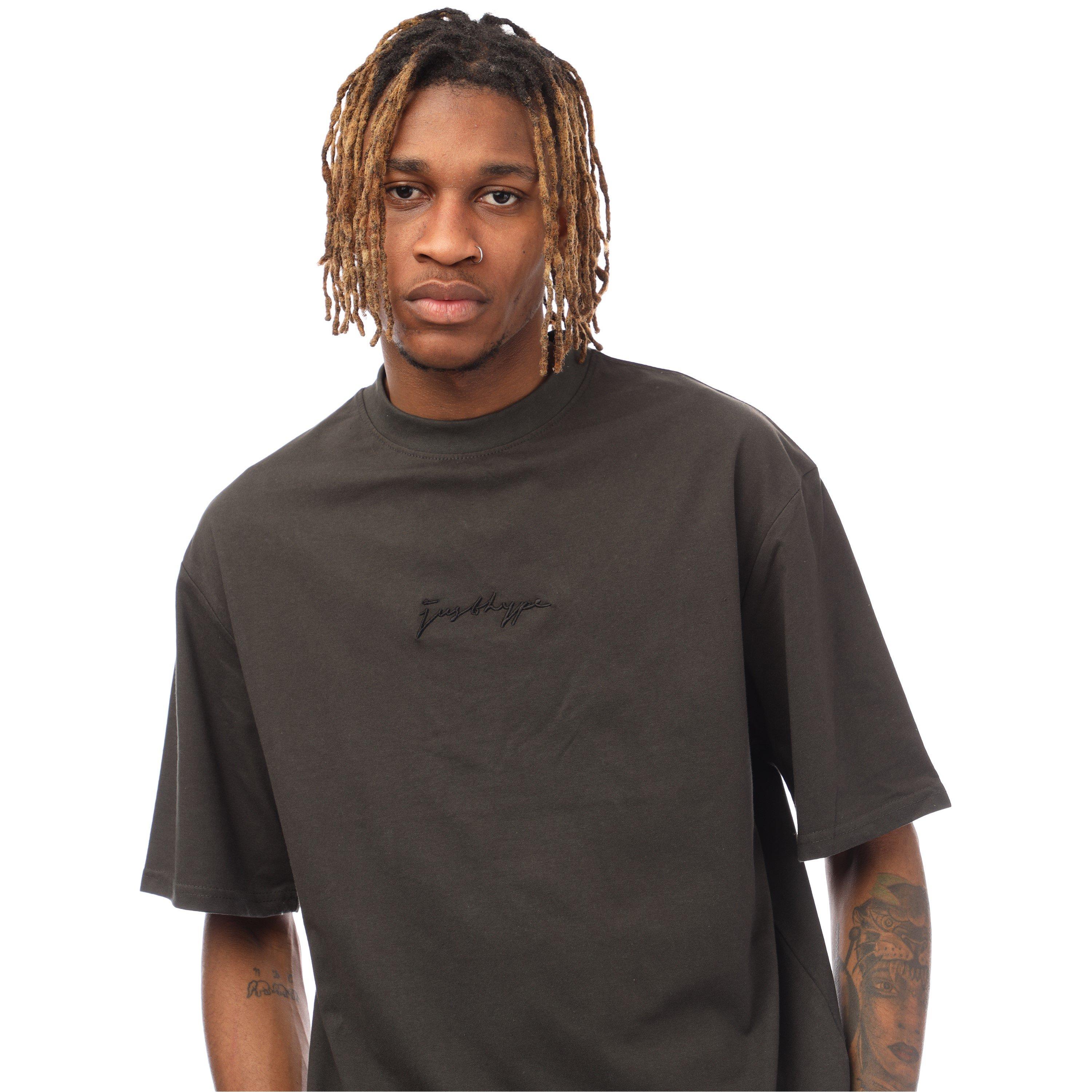 Zwart - Hype - Unisex Adults Oversized T-Shirt - 3