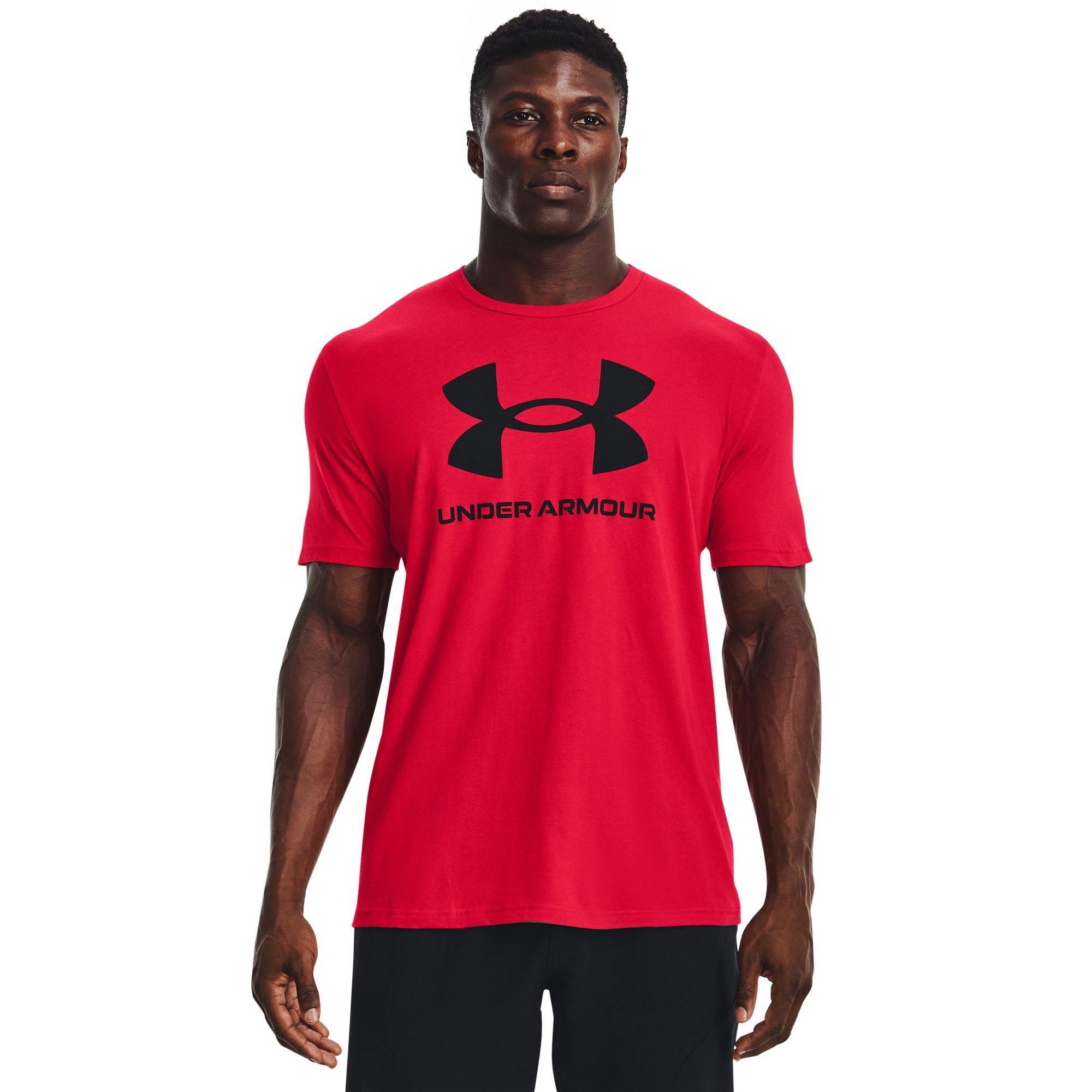 Red/Black - Under Armour - Under Logo Mens T Shirt - 2