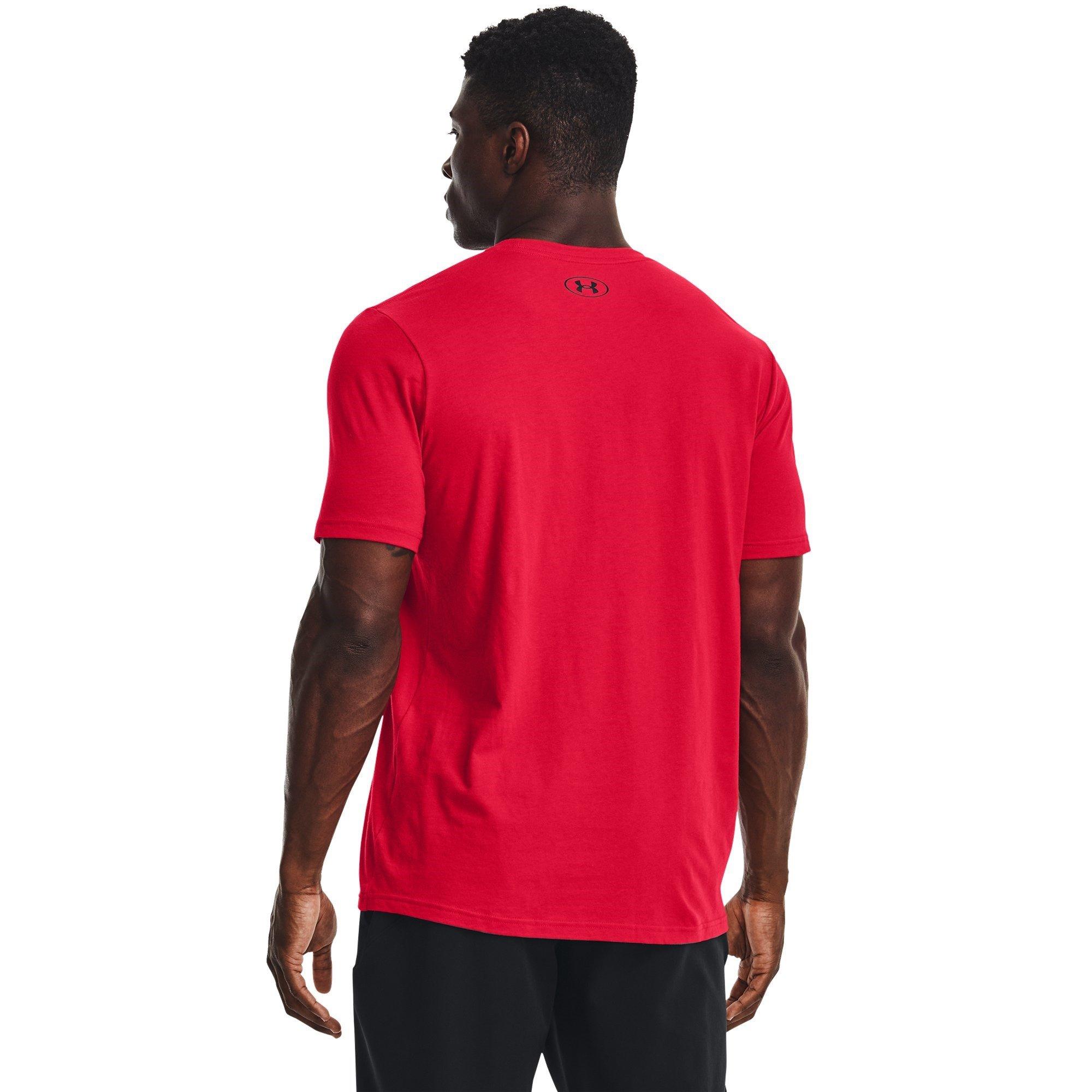 Red/Black - Under Armour - Under Logo Mens T Shirt - 3