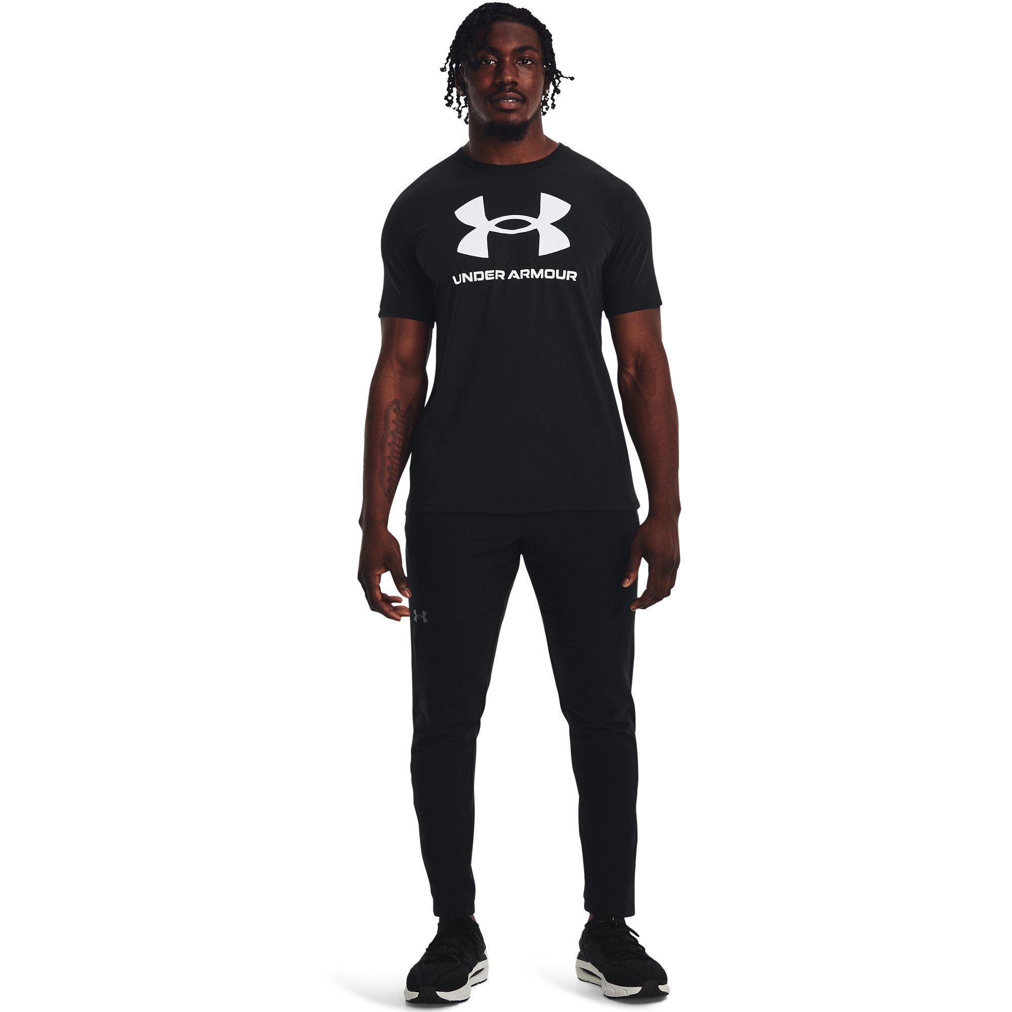 Black/White - Under Armour - Logo Mens T Shirt - 4