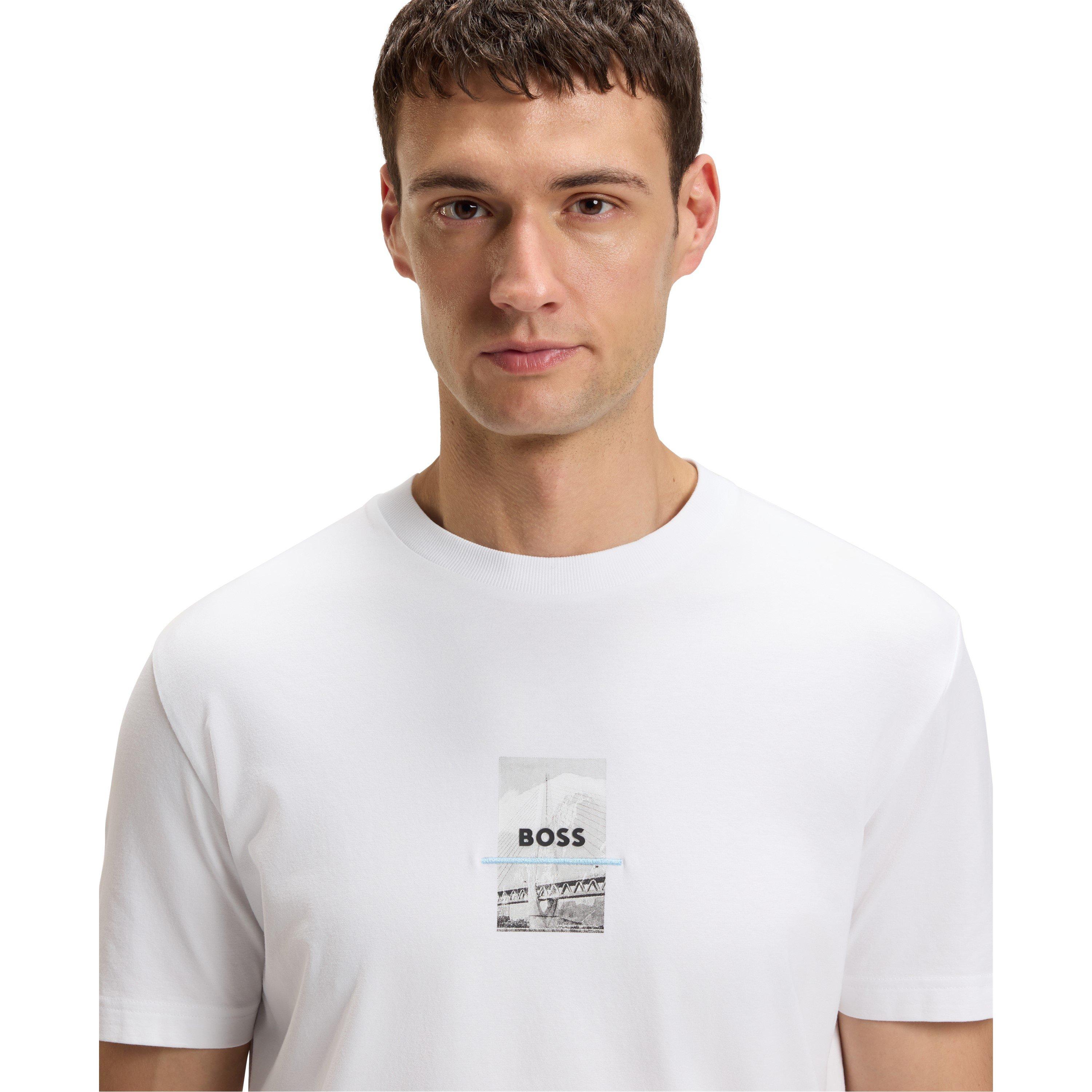 White - Boss - Men's HBG Photo T-Shirt, Intricate Artwork - 4