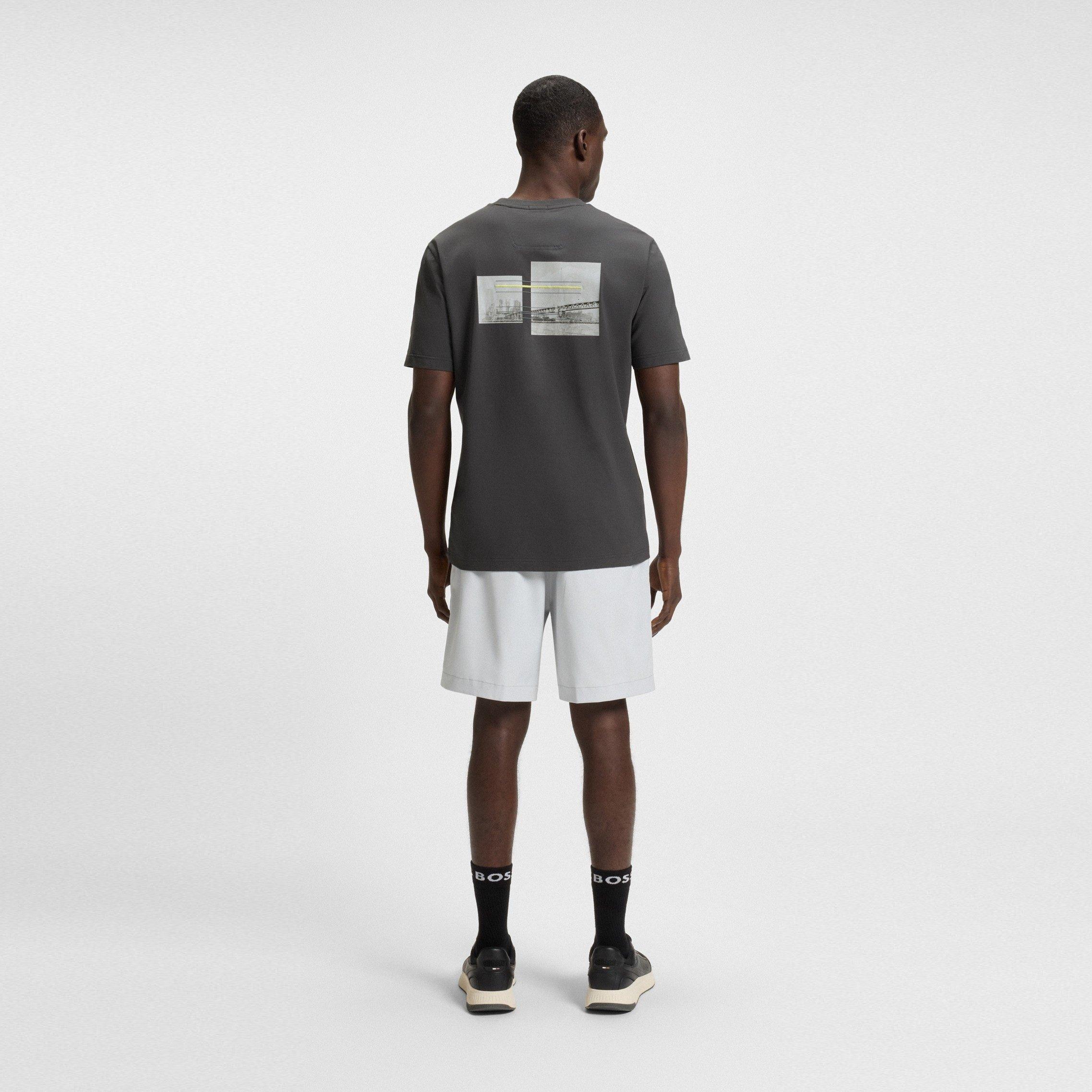 Gris foncé - Boss - Men's HBG Photo T-Shirt, Intricate Artwork - 3