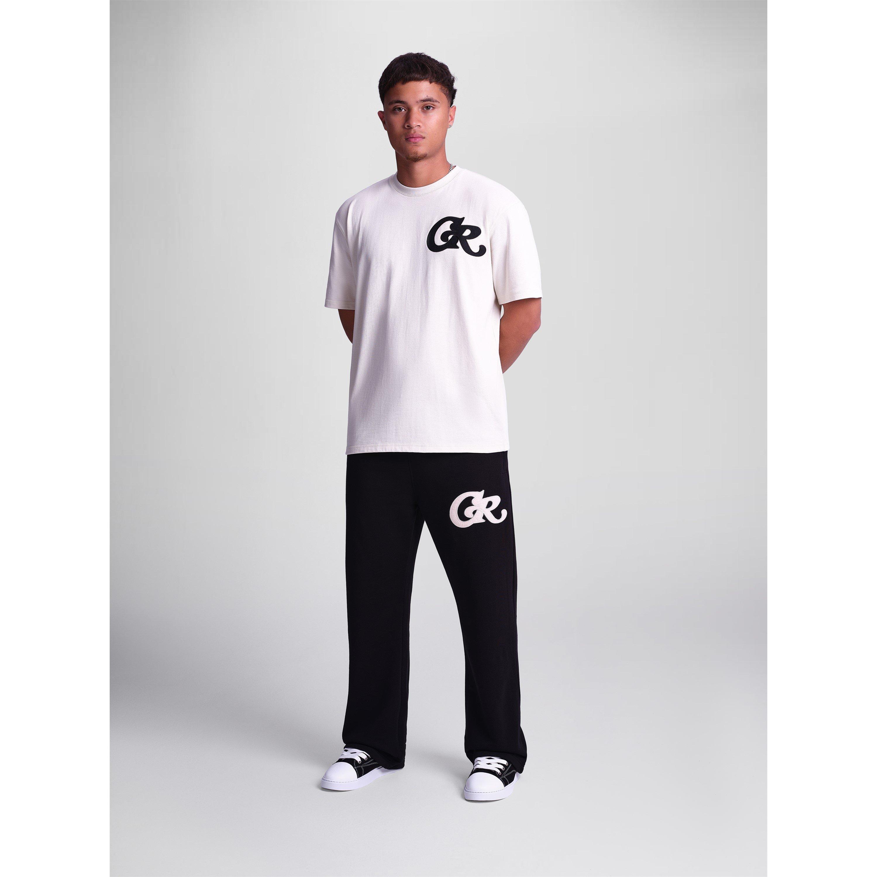 Crème - Christian Rose - Men's Oversized-Fit T-Shirt - 4