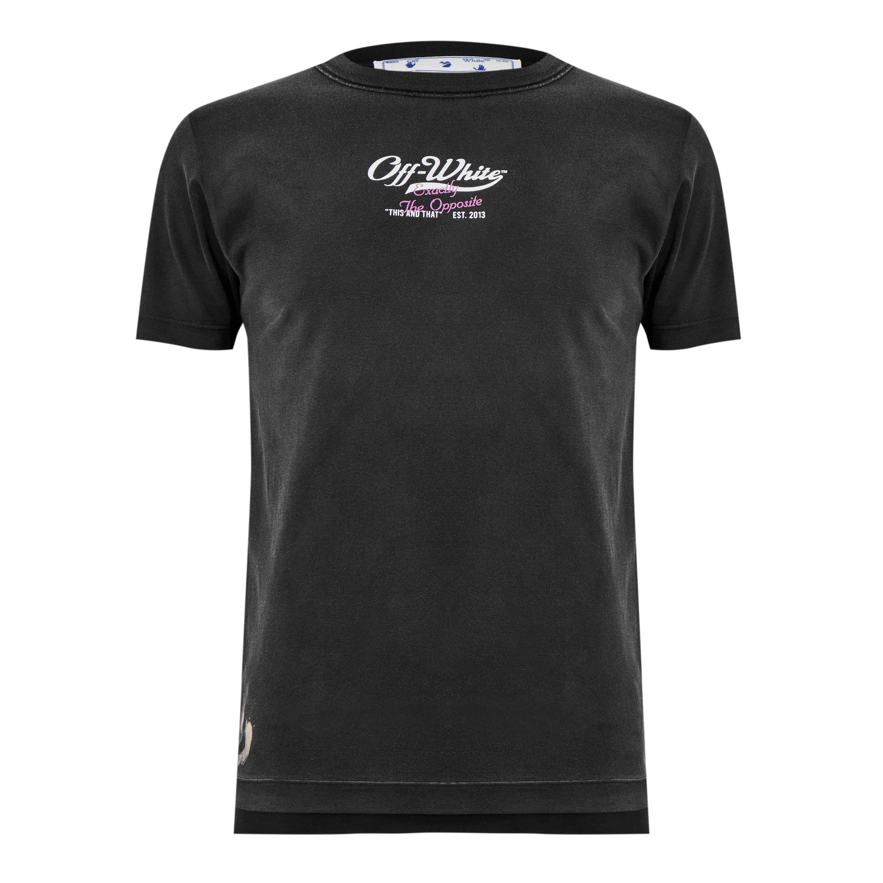 Off White Men's Exactly the Opposite Graphic Print T-Shirt