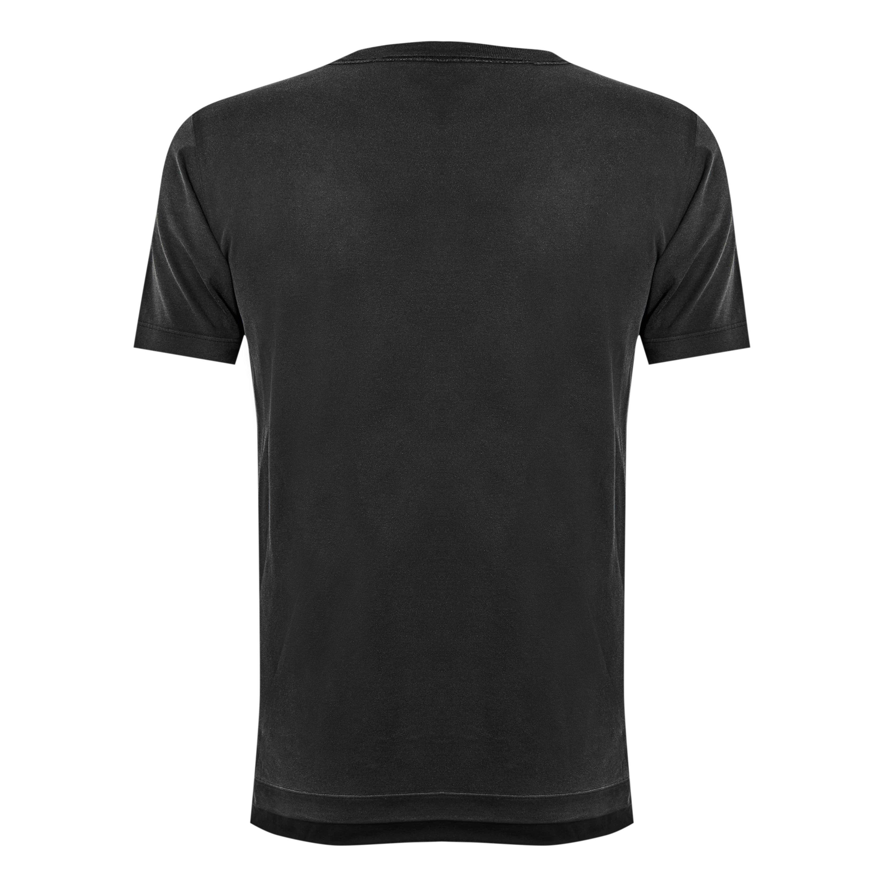 Black - Off White - Men's Exactly the Opposite Graphic Print T-Shirt - 2