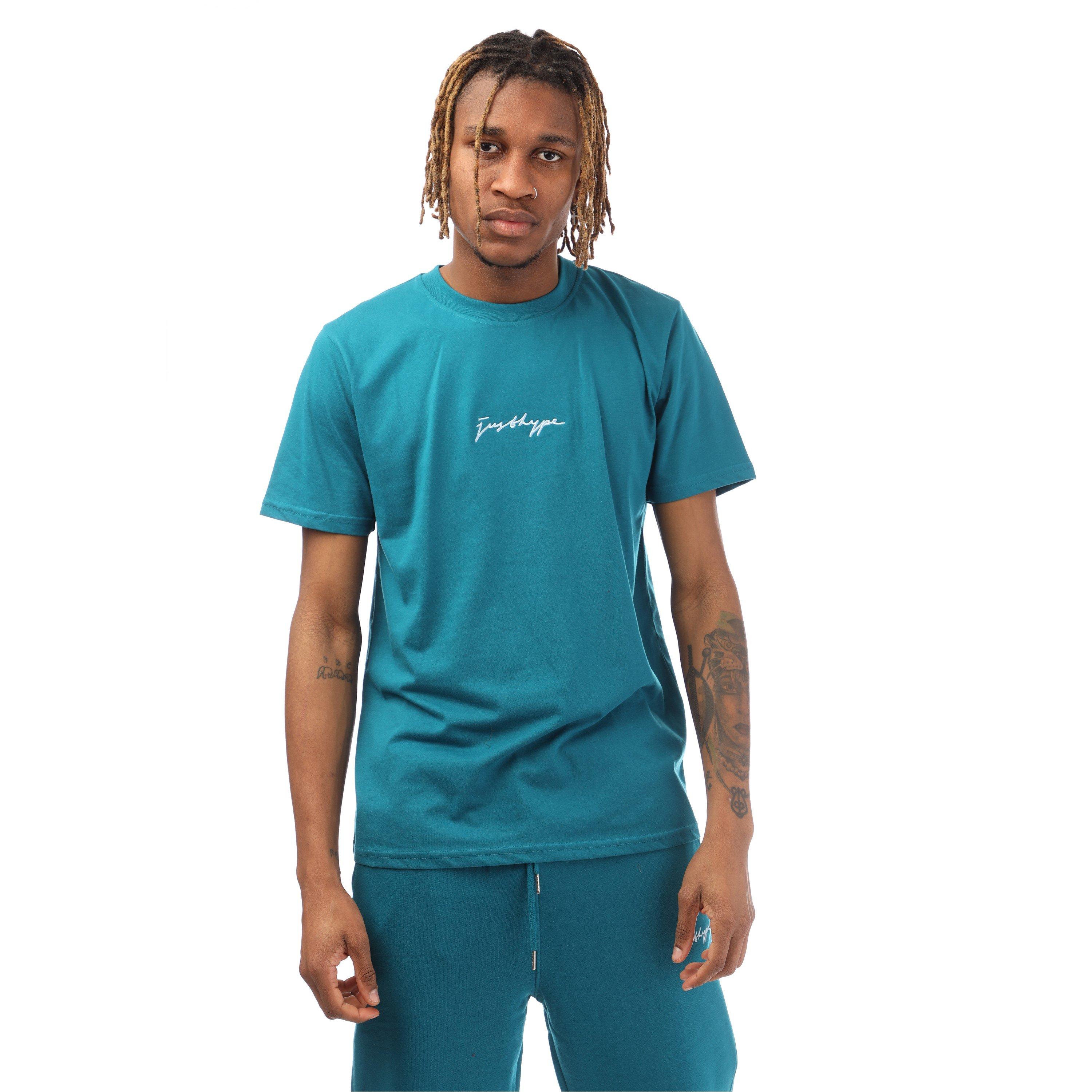 Groenblauw - Hype - Unisex Adults Regular Fit T-Shirt - 1