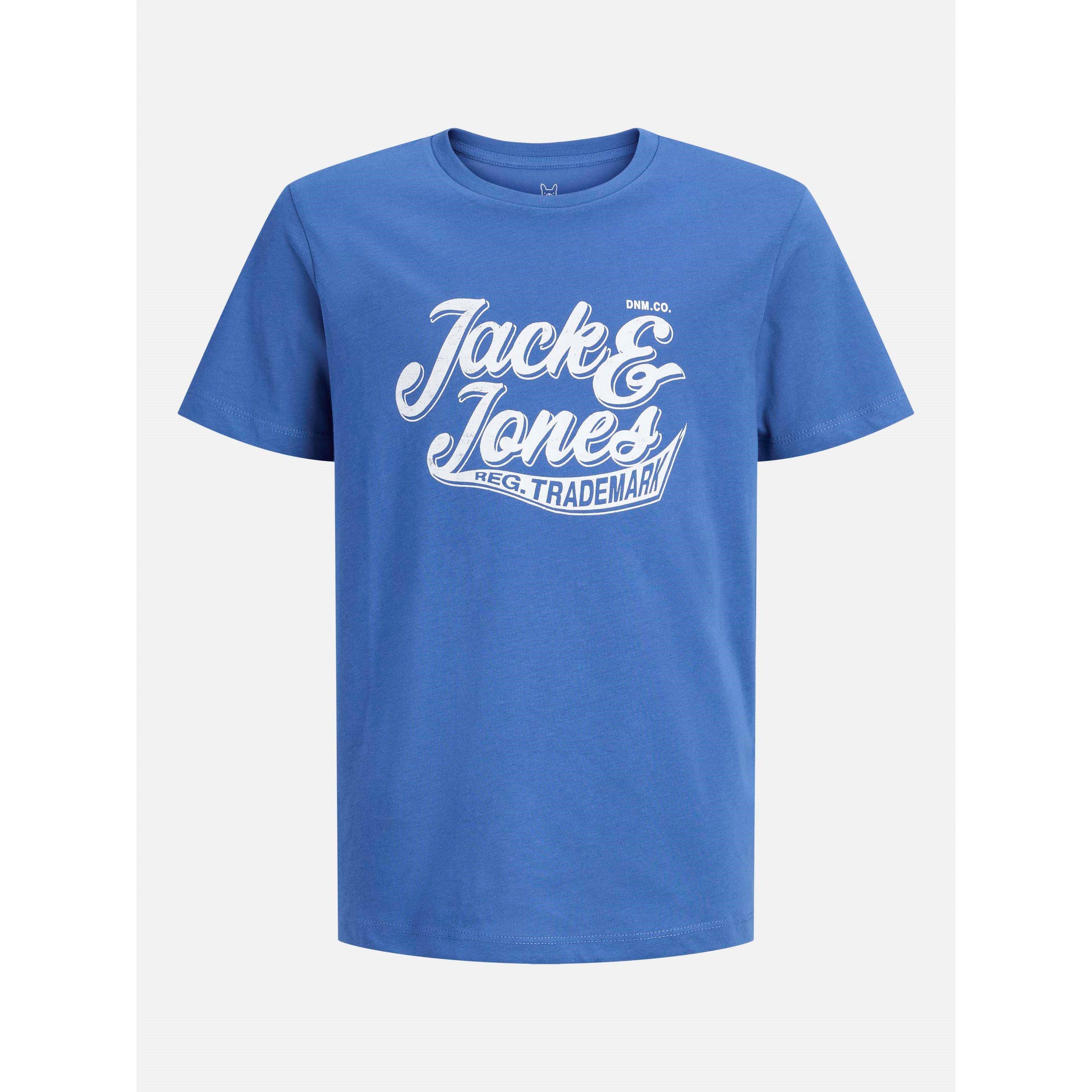 Sky/Blu/Clb/Nvy - Jack and Jones - Regular Fit Short-Sleeve T-Shirt - 3