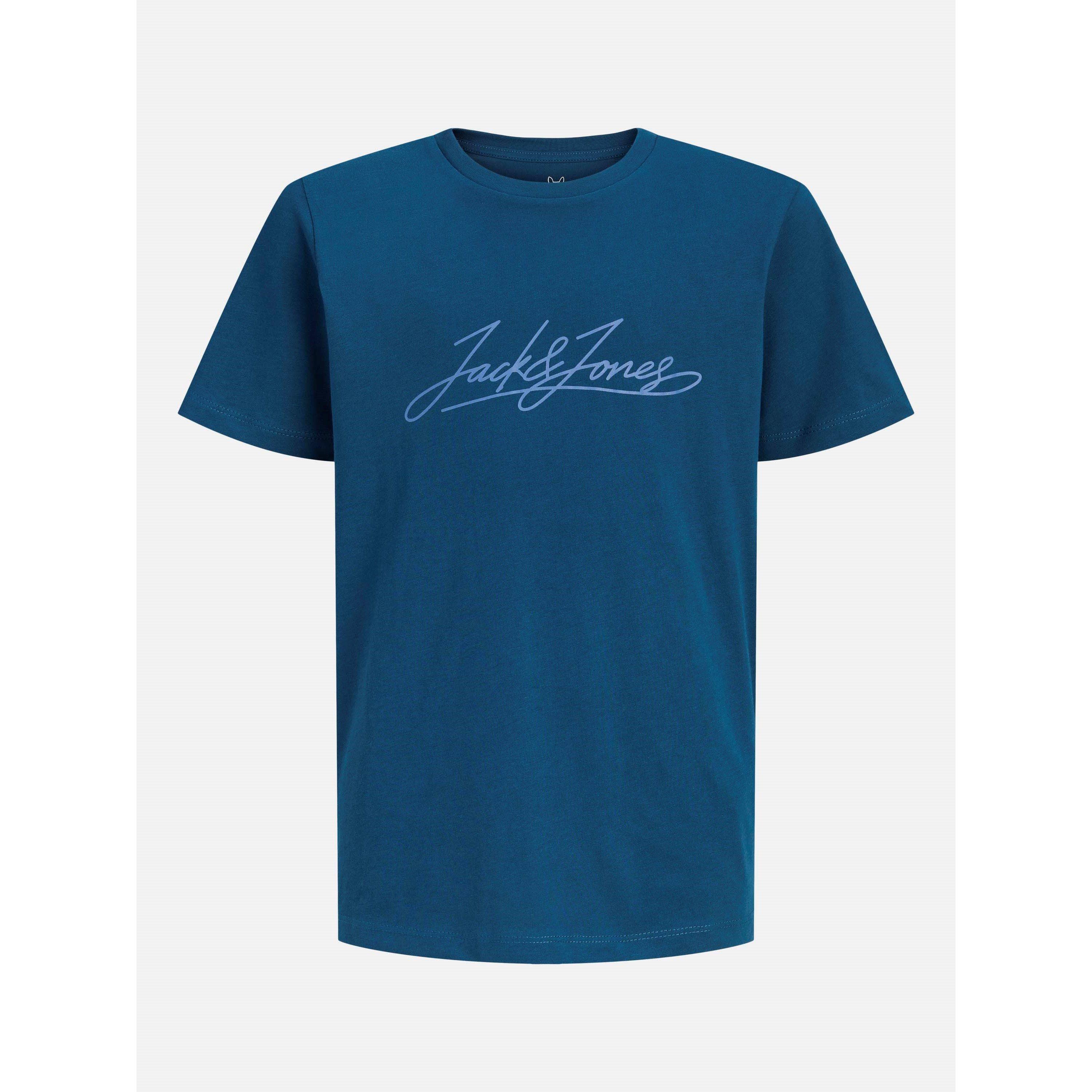 Sky/Blu/Clb/Nvy - Jack and Jones - Regular Fit Short-Sleeve T-Shirt - 4