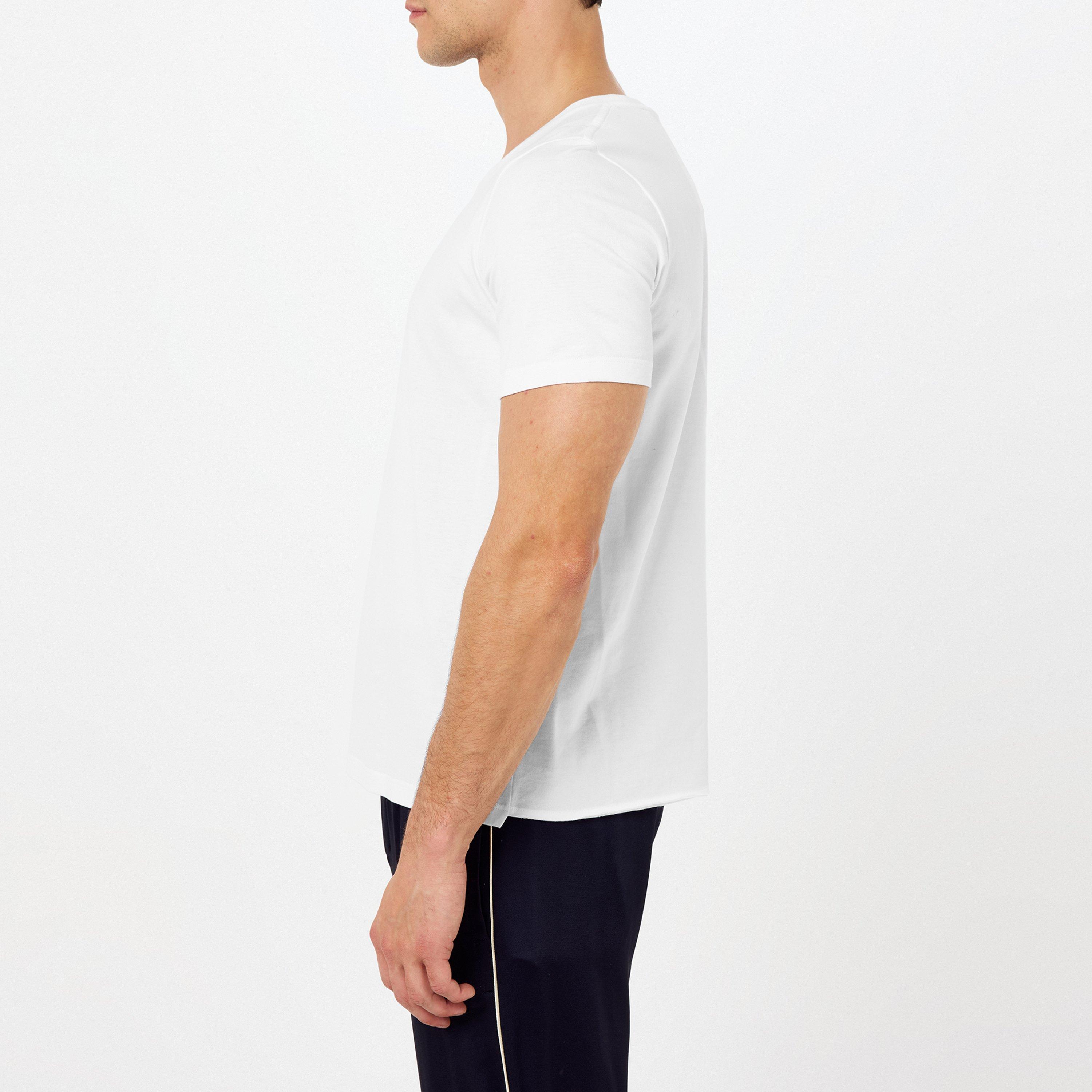 Blanc - Saint Laurent - Classic Rive Gauche T-Shirt - 5