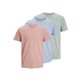 Jack and Jones 3 Pack Short Sleeve T Shirt Mens