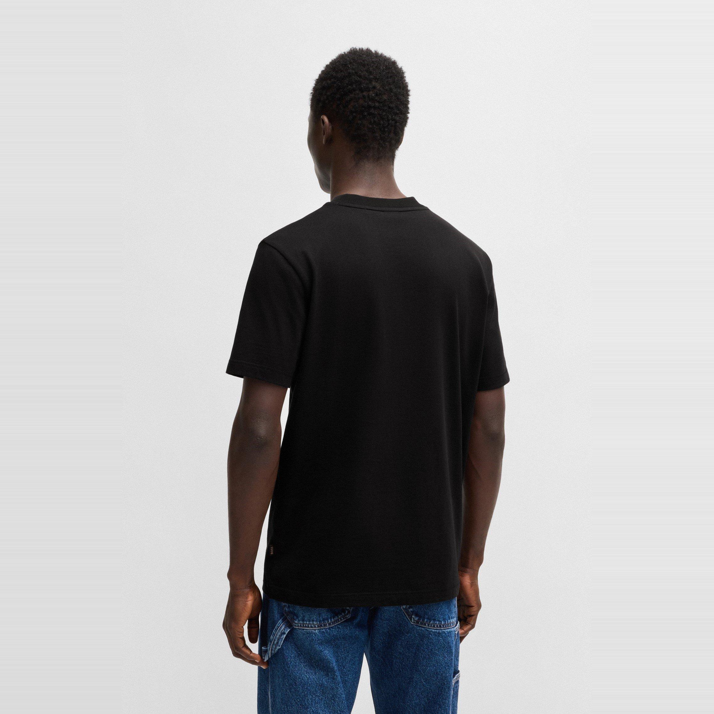 Black 001 - Boss - Men's fish Cotton T-Shirt, Eye-catching Graphic Design - 3