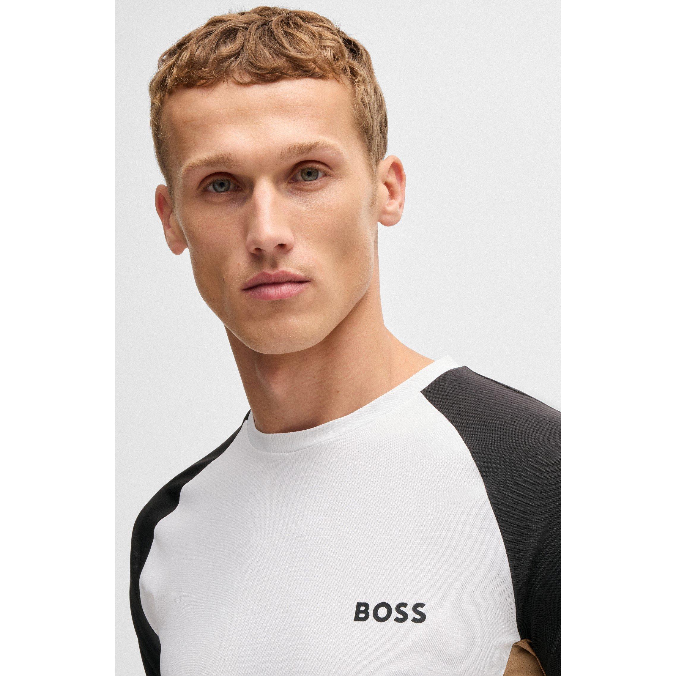 White 100 - Boss - Men's HBG TOC Pique Regular Fit T-Shirt - 4