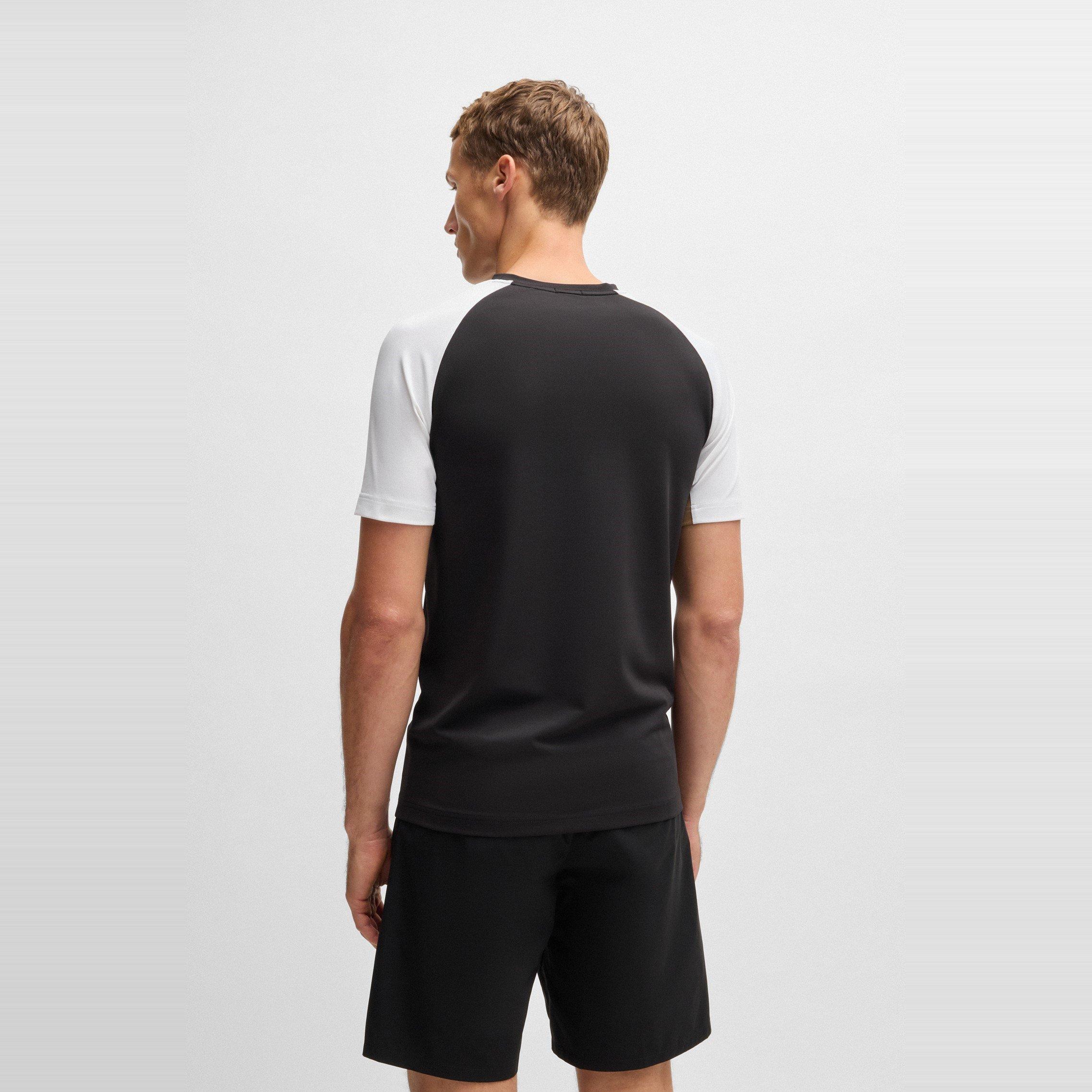 Black 001 - Boss - Men's HBG TOC Pique Regular Fit T-Shirt - 3