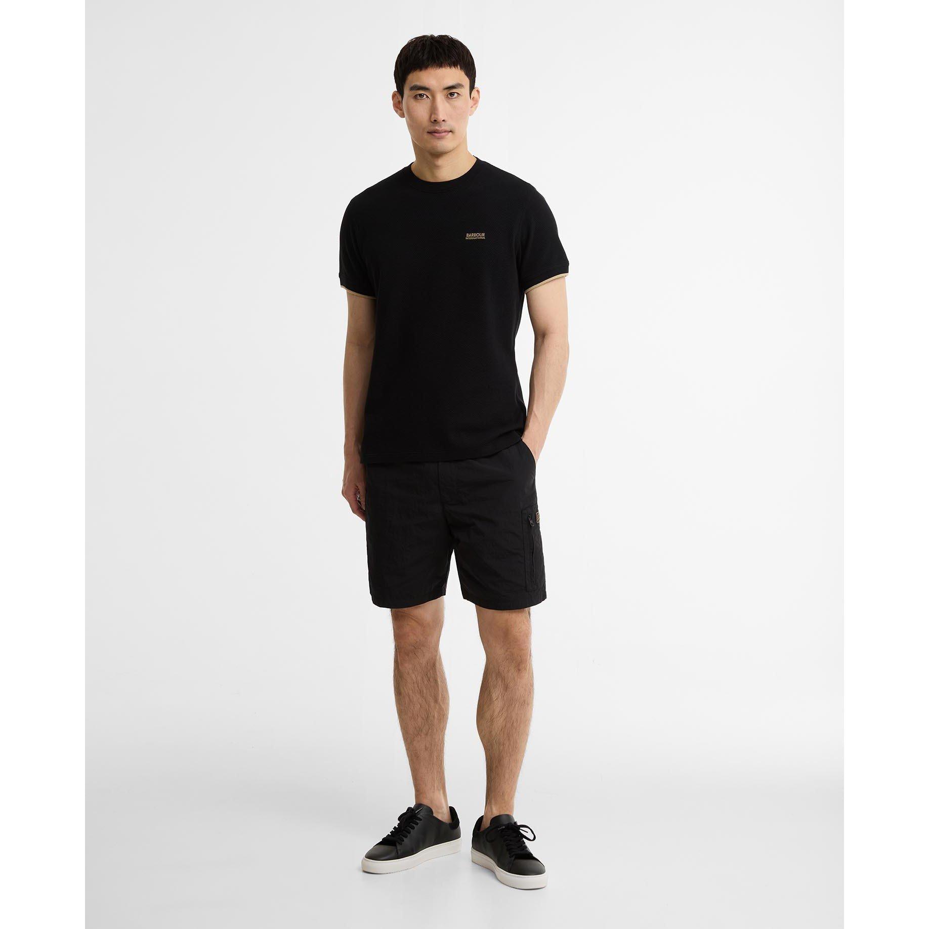 Black BK11 - Barbour International - Mens Eamon Pique T-Shirt - 5