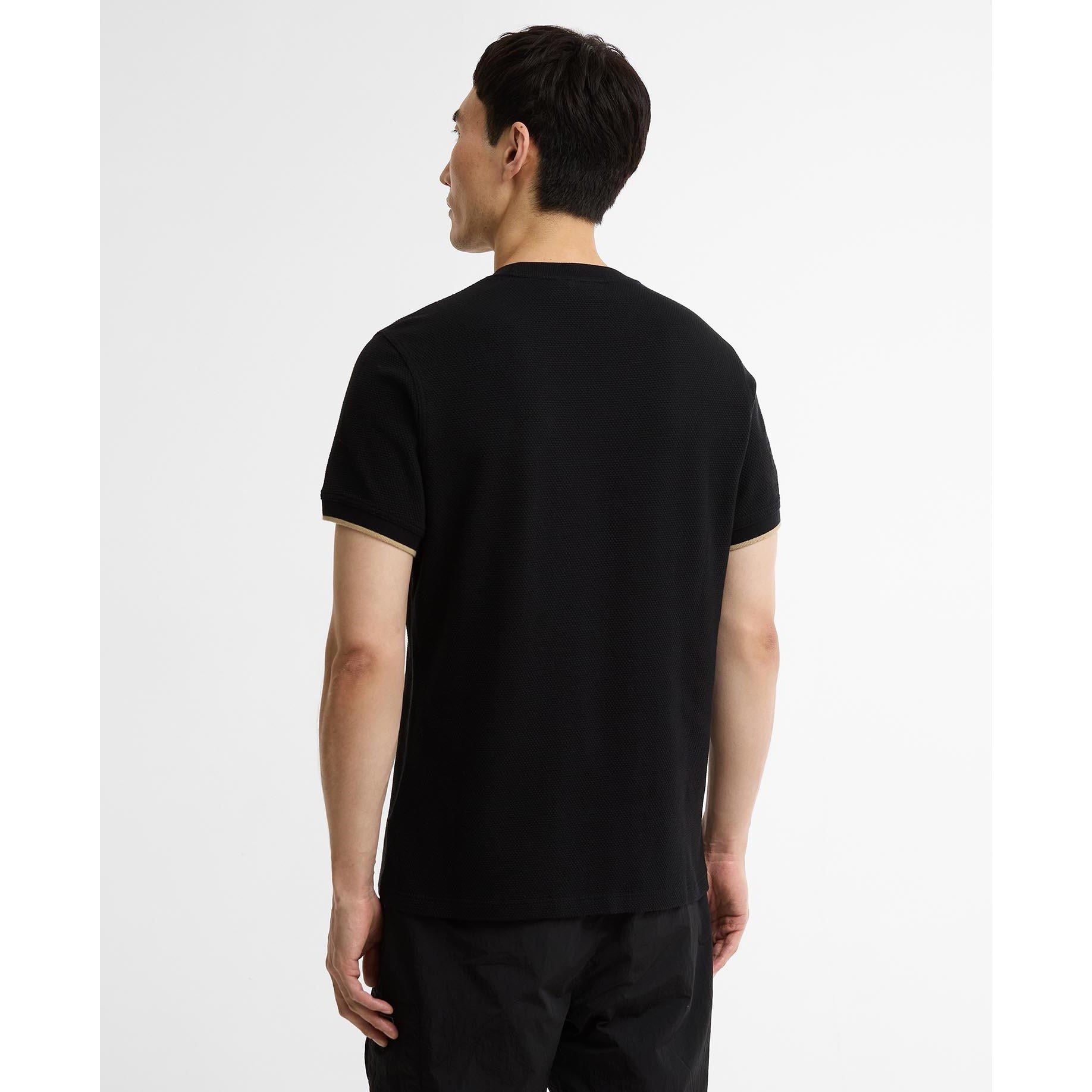 Black BK11 - Barbour International - Mens Eamon Pique T-Shirt - 3