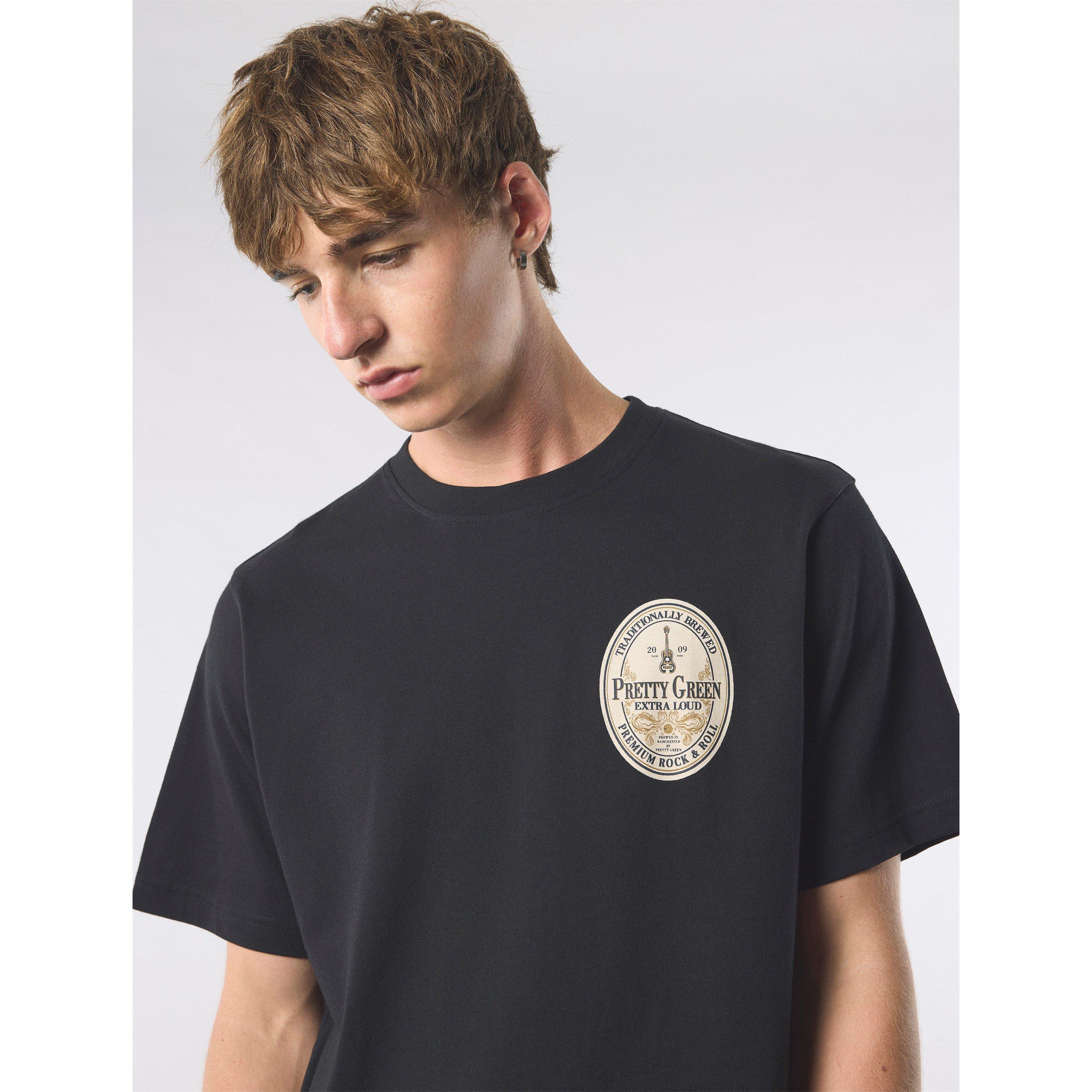 Zwart - Pretty Green - Men's Regular Fit T-Shirt - 4