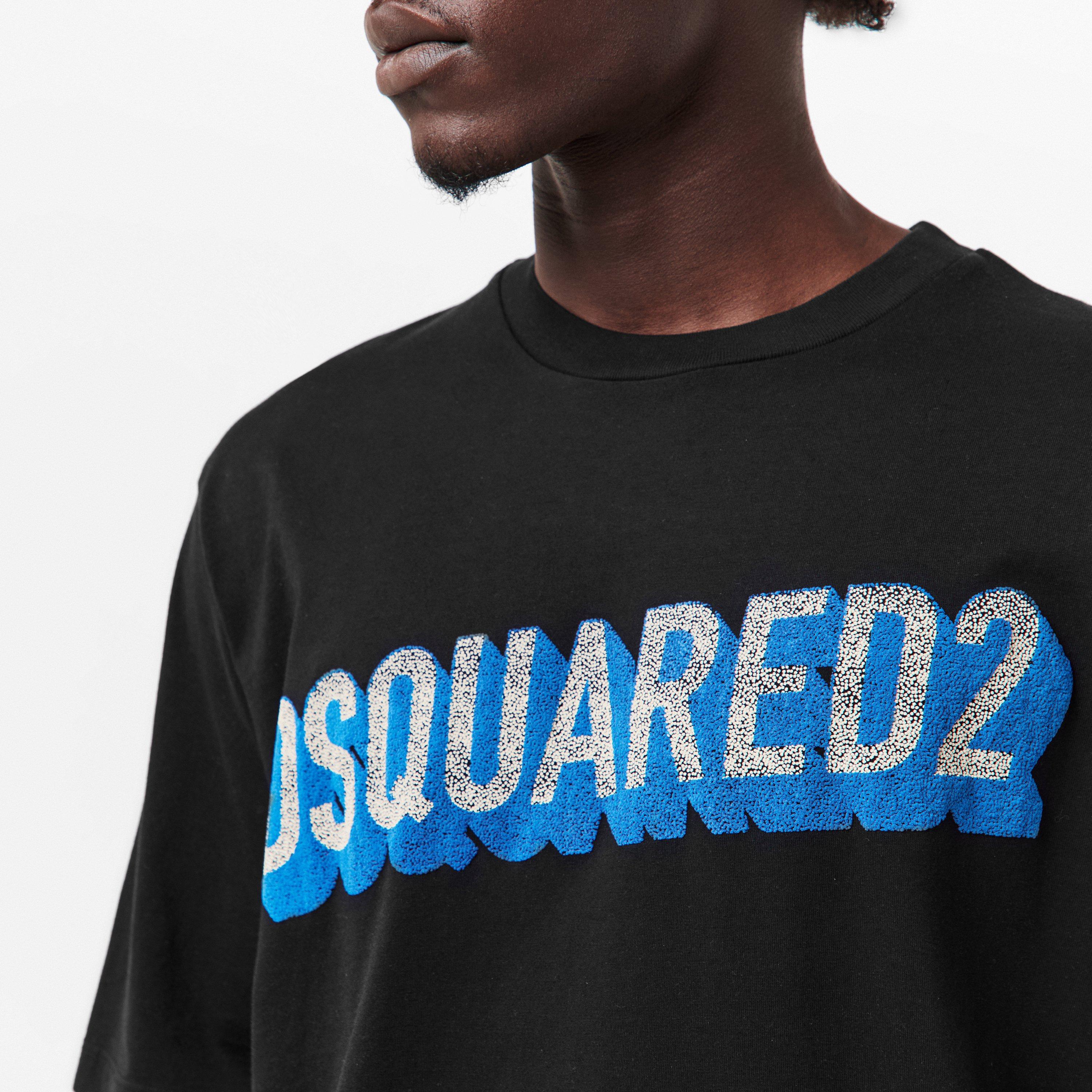 Black - DSquared2 - Cotton T-Shirt - 5