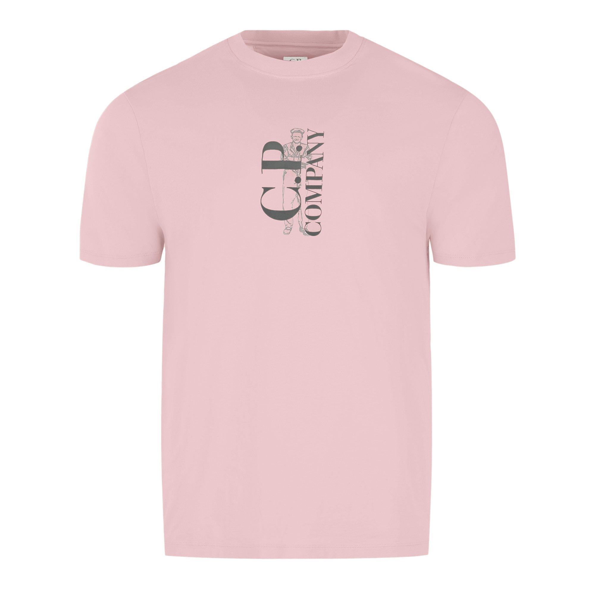 Misty Rose 520 - CP Company - Men's Regular Fit Short-Sleeve T-Shirt - 1