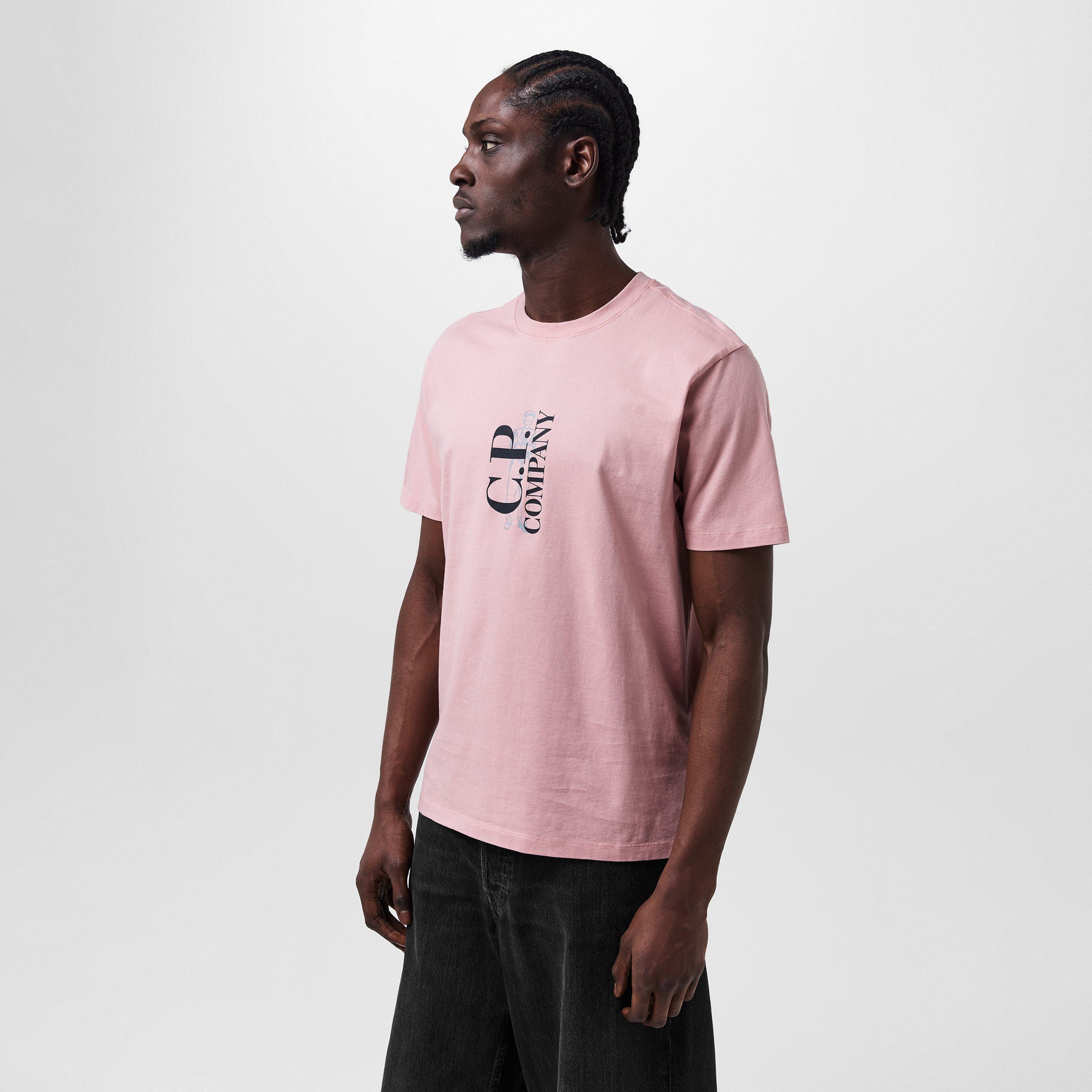 Misty Rose 520 - CP Company - Men's Regular Fit Short-Sleeve T-Shirt - 3