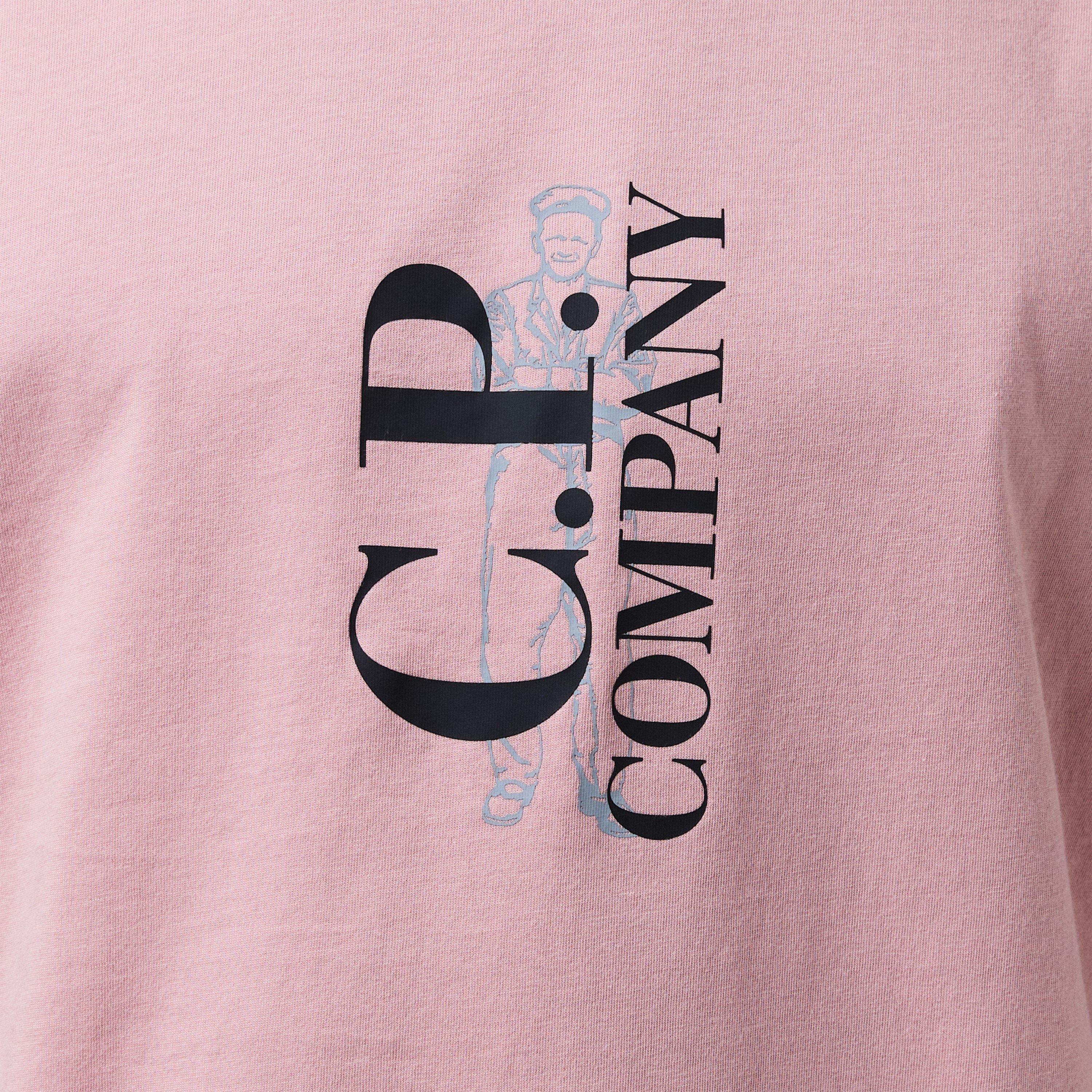 Misty Rose 520 - CP Company - Men's Regular Fit Short-Sleeve T-Shirt - 5