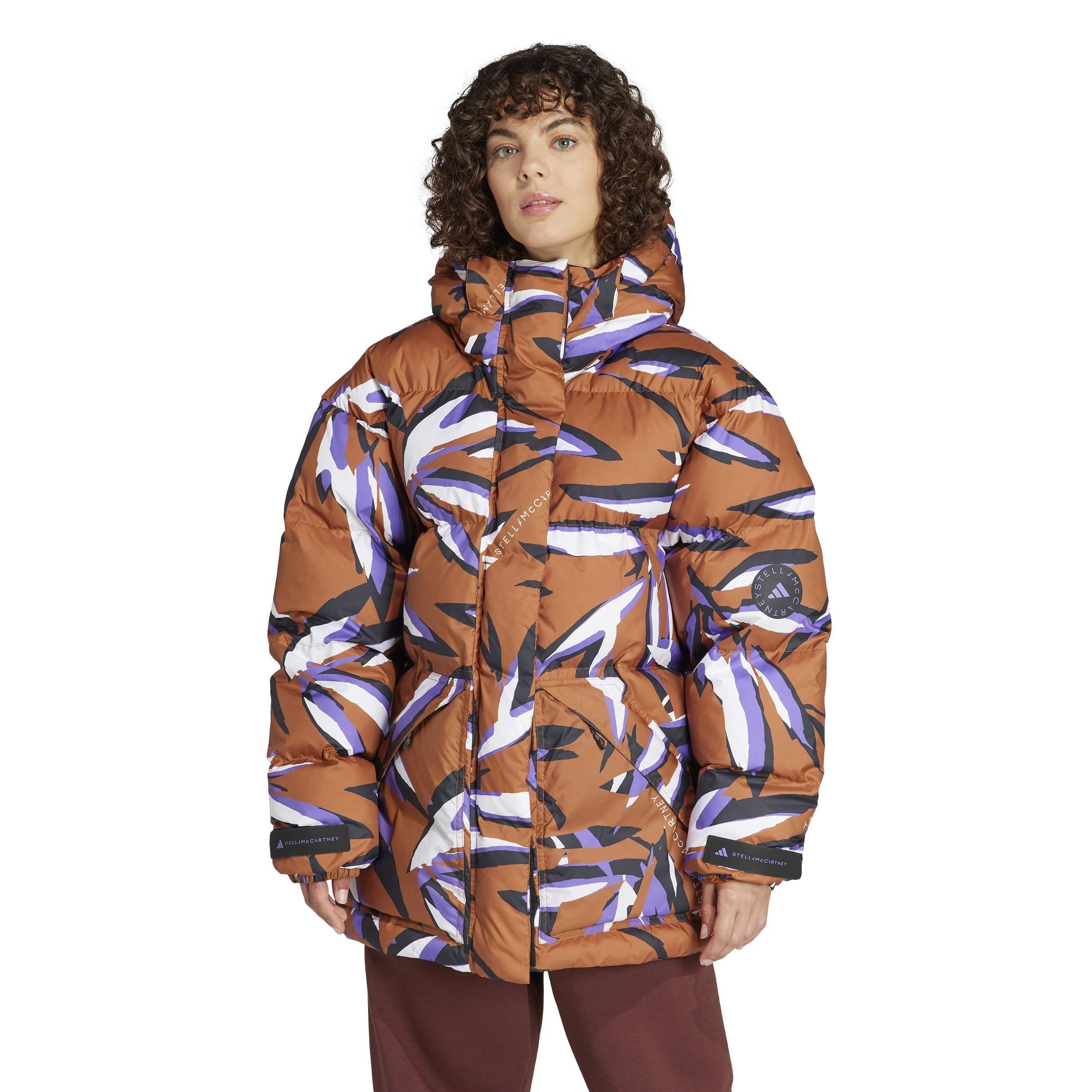 adidas by Stella McCartney Women's Mid-Length Padded Winter Long Sleeve Puffer Jacket