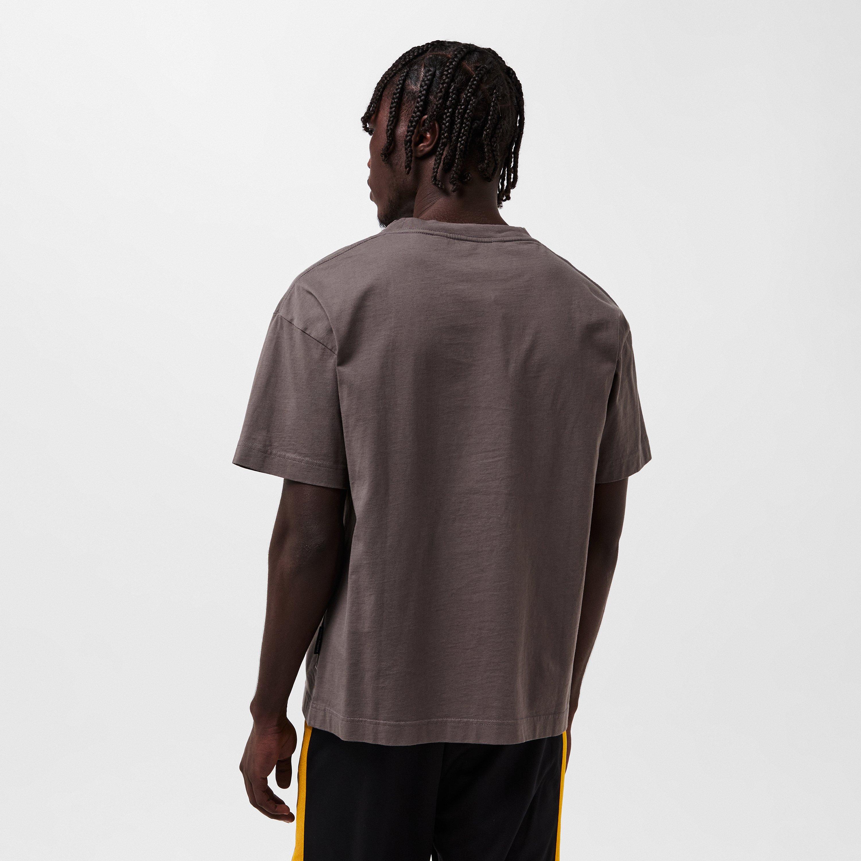 Dark Grey - Palm Angels - Men's Snake Logo Oversized T-Shirt - 4