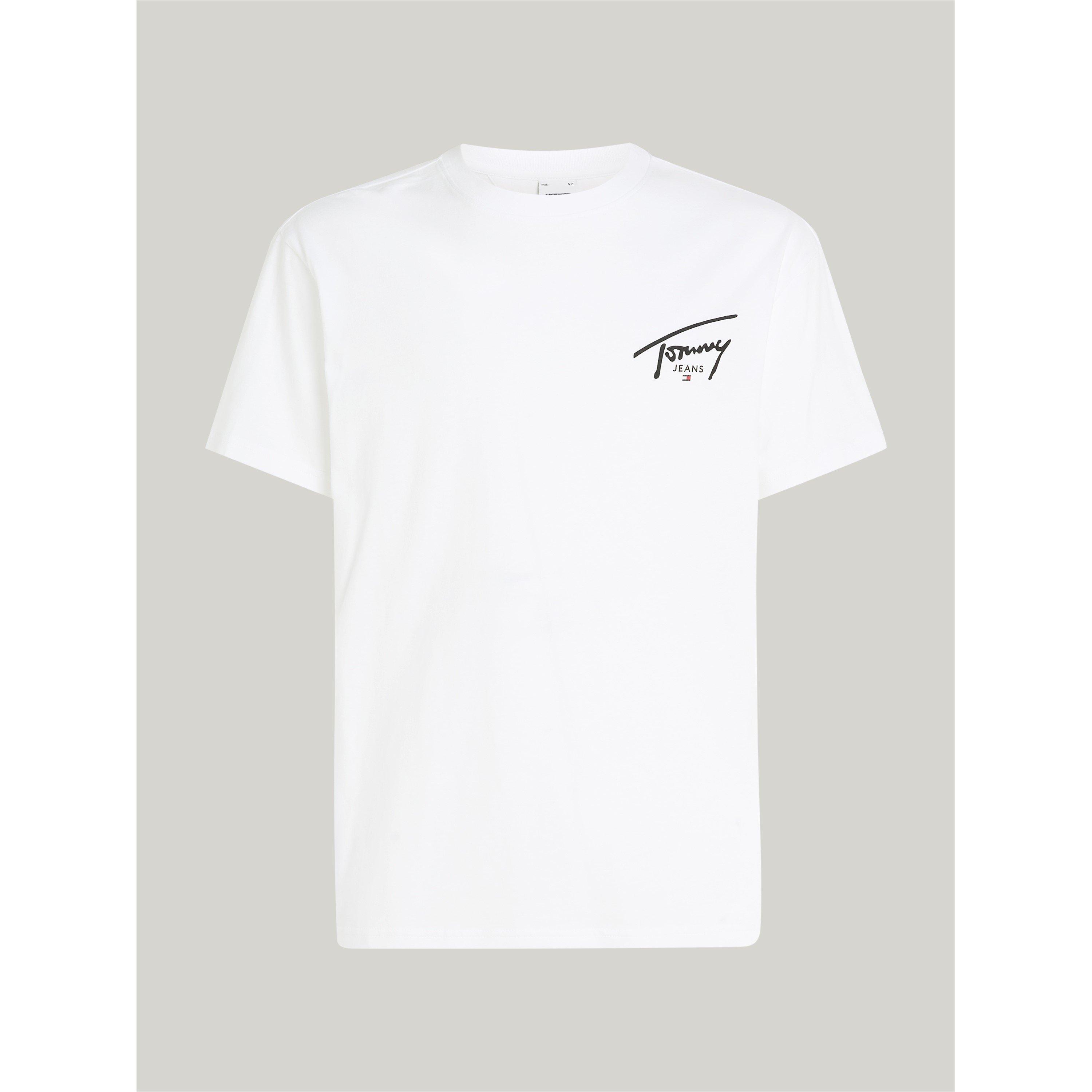 Tommy Jeans Men's Back Flag Logo T-Shirt - Sig White - 2XL