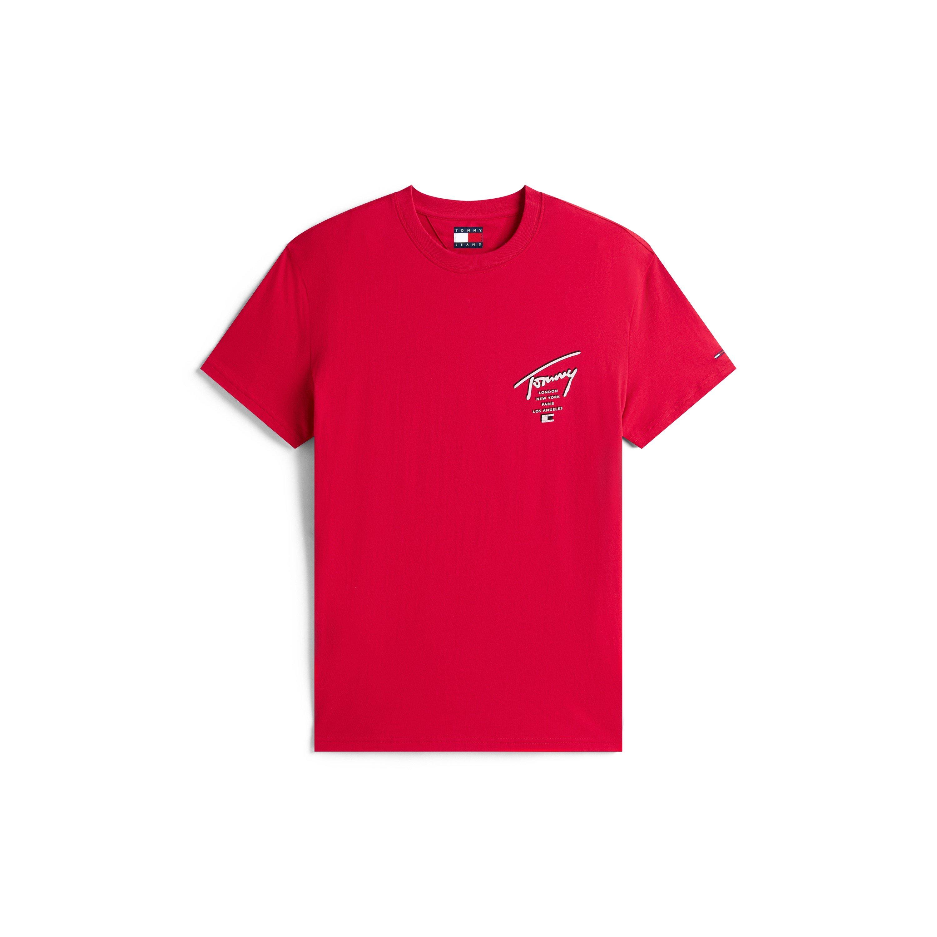 Tommy Jeans Men's Back Flag Logo T-Shirt - Bohemian Rose - XL