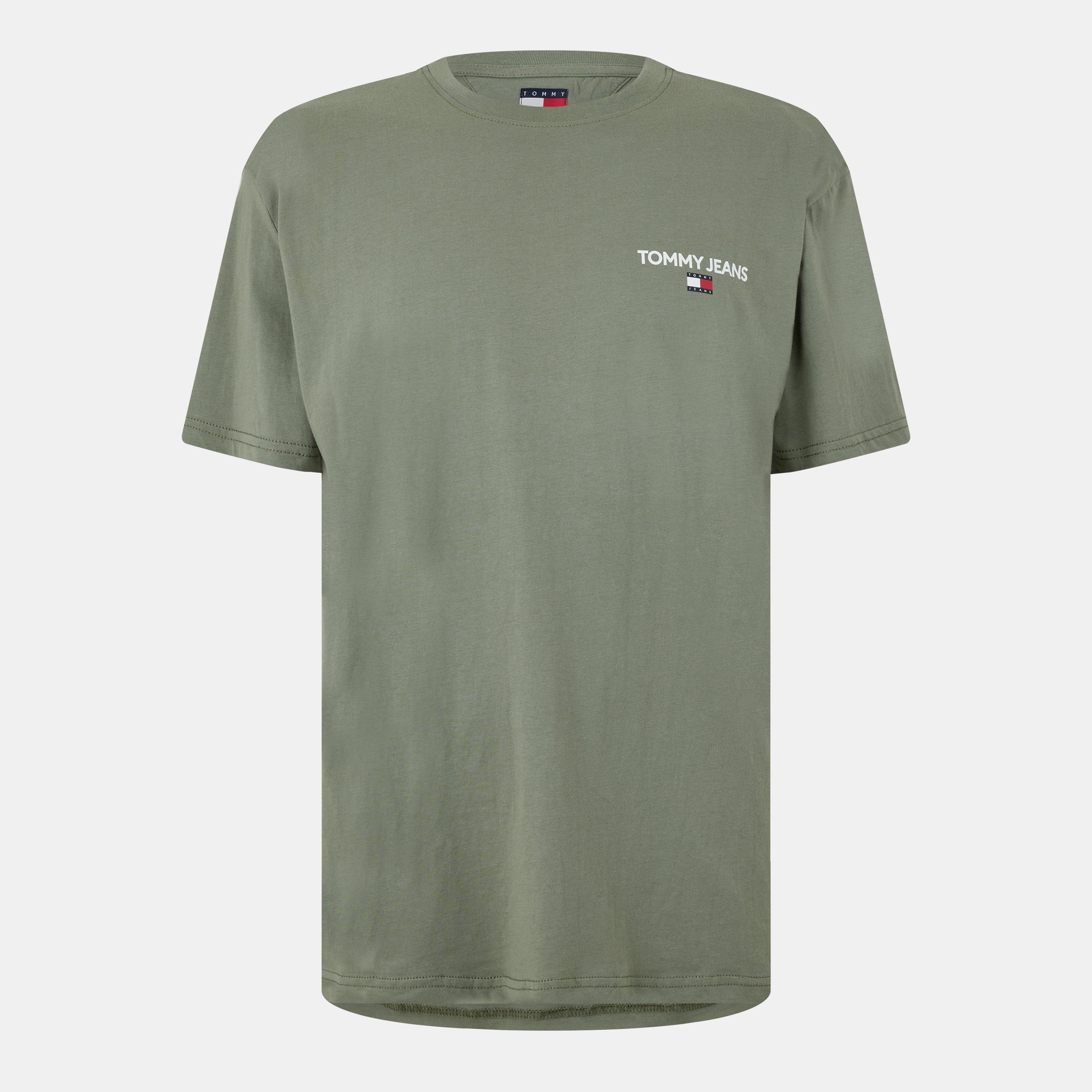 Tommy Jeans Men's Back Flag Logo T-Shirt - Ess Olive - 2XL