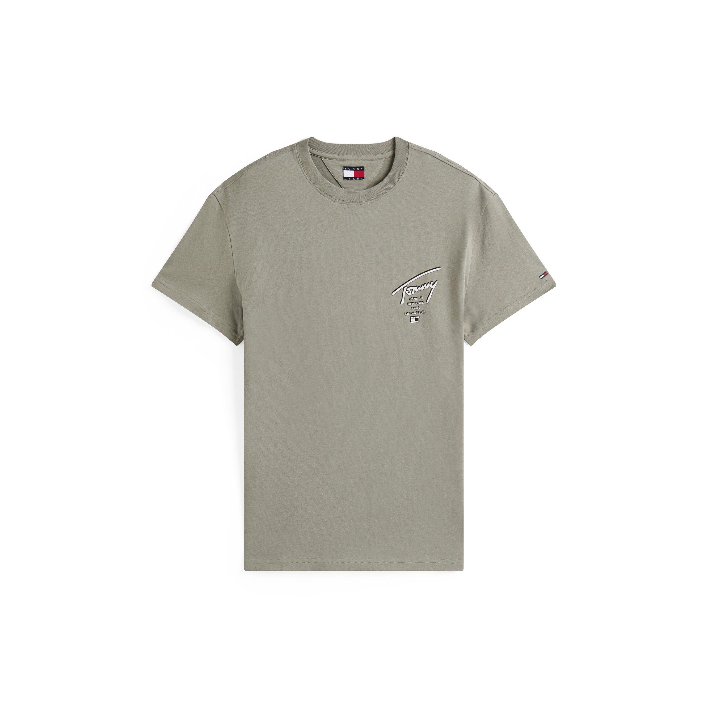 Tommy Jeans Men's Back Flag Logo T-Shirt - Sage Sig - XS
