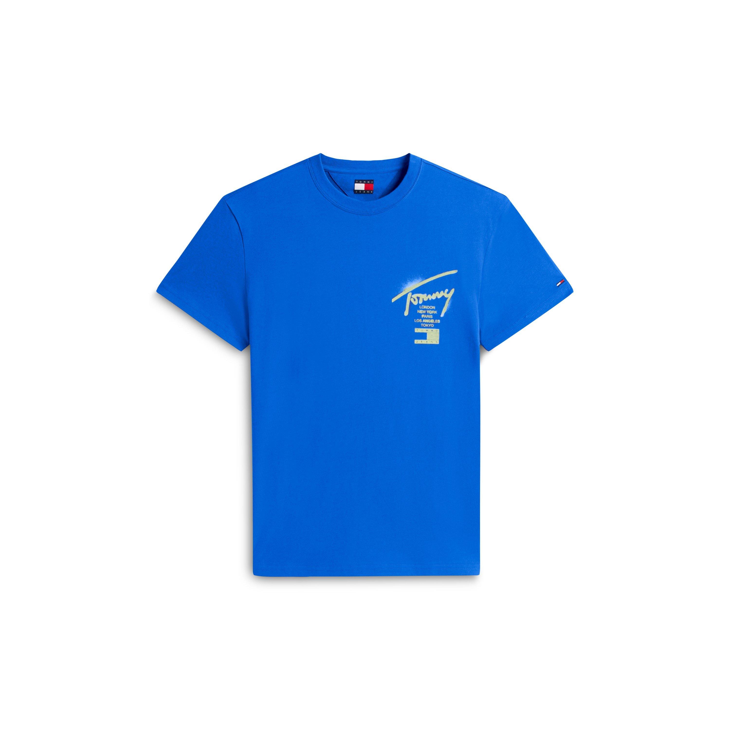Tommy Jeans Men's Back Flag Logo T-Shirt - Sig City Blue - 2XL