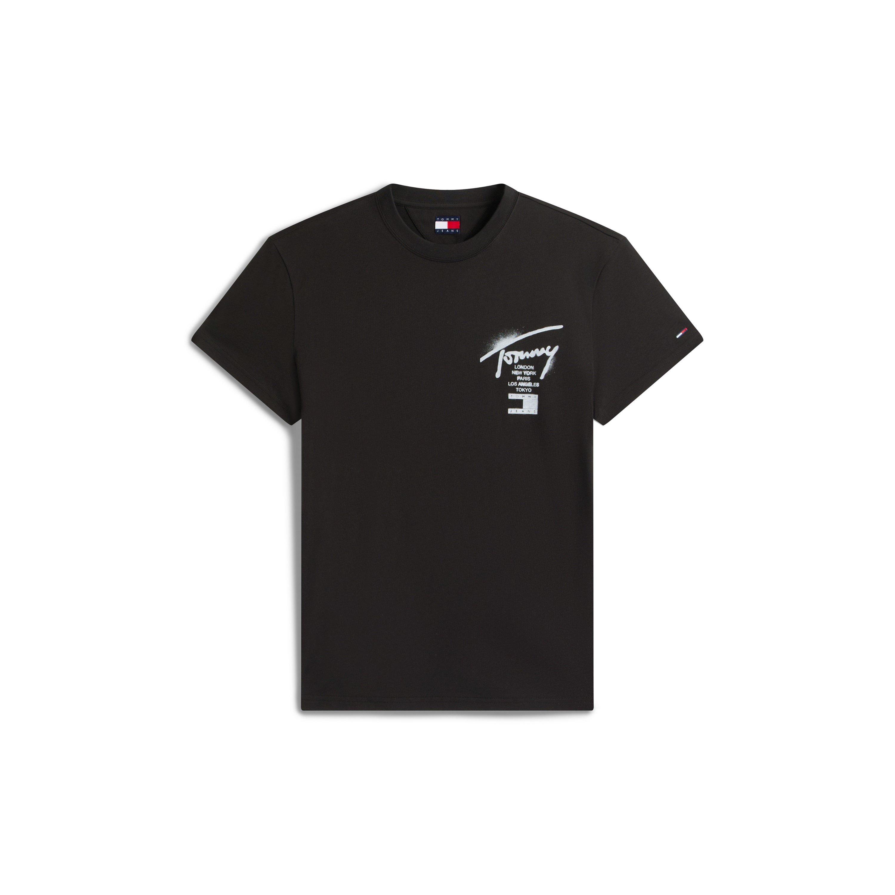 Tommy Jeans Men's Back Flag Logo T-Shirt - Sig Black - 2XL